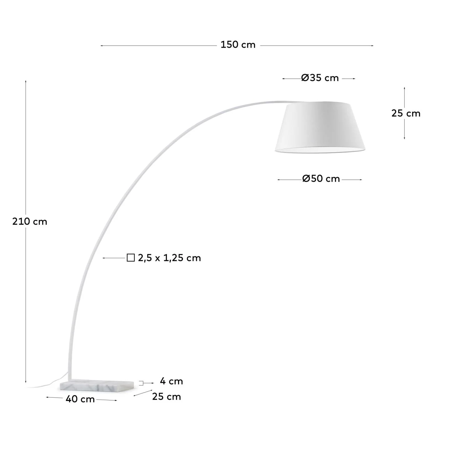 Juhe Stehlampe, weiss - Image 4