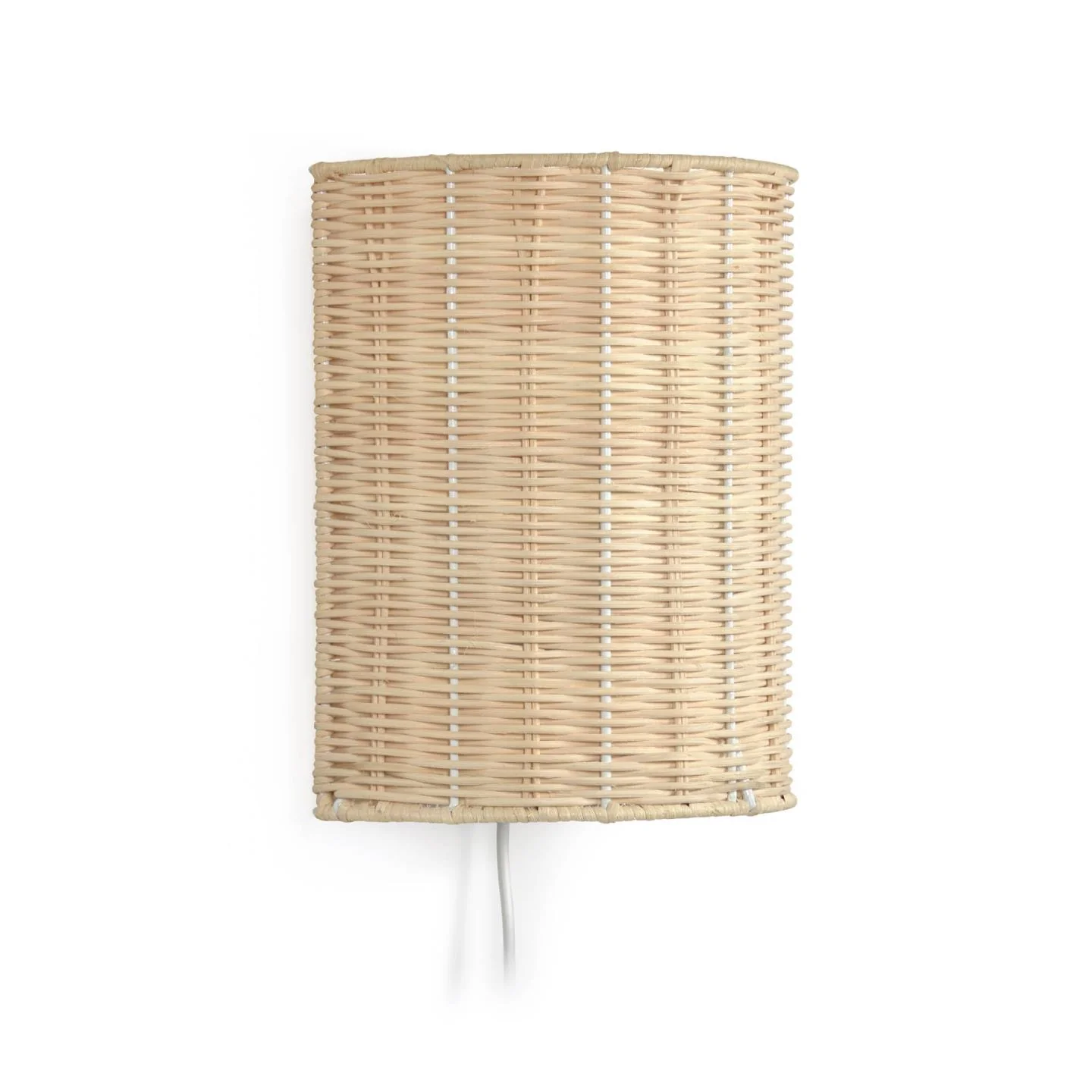 Kimjit Wandleuchte aus Rattan mit natürlichem Finish