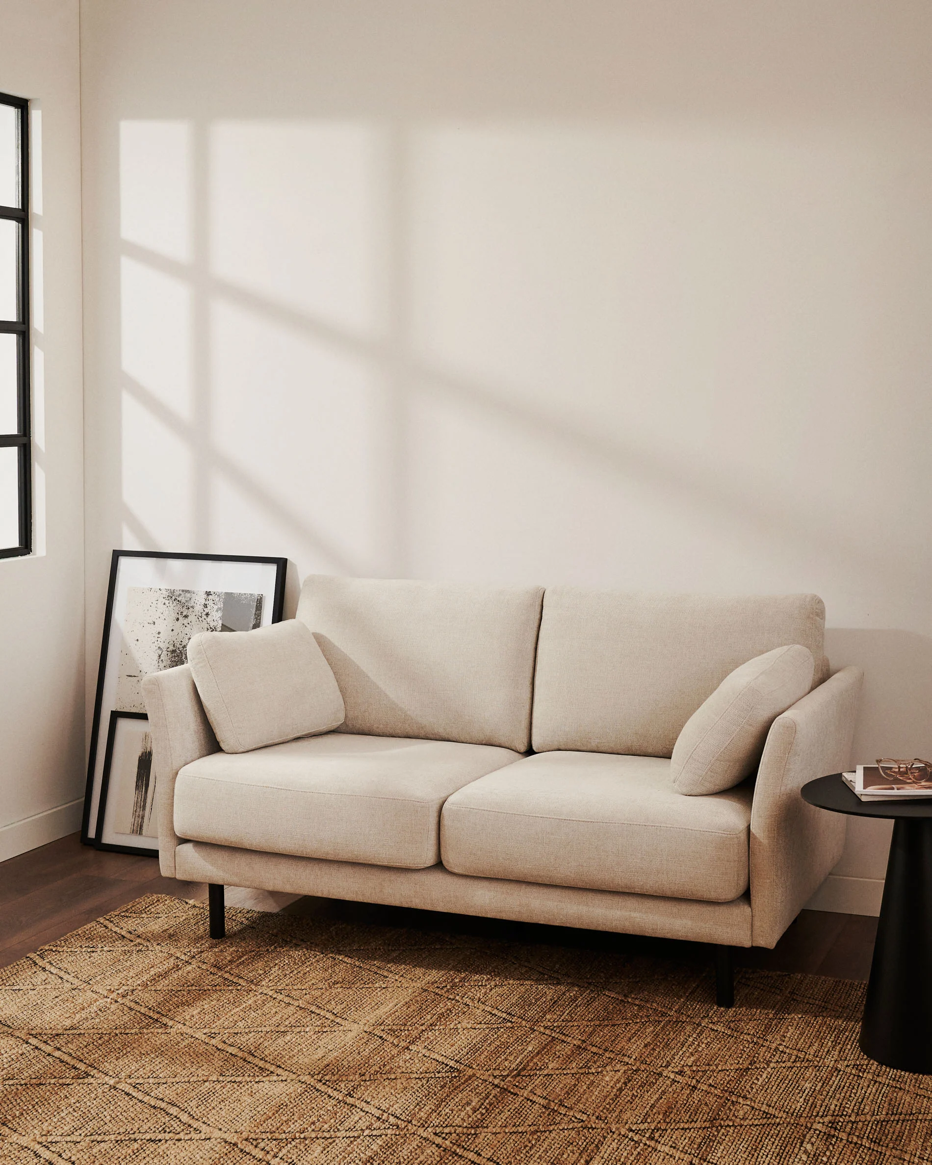 Gilma 2-Sitzer-Sofa aus Chenille in Perle 170 cm - Image 2