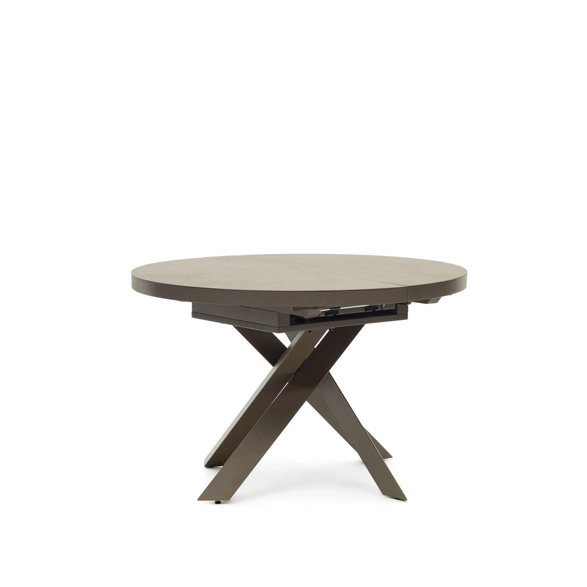 Vashti Ausziehtisch Braun Ø 120 x 120 oder 160 cm - Image 5