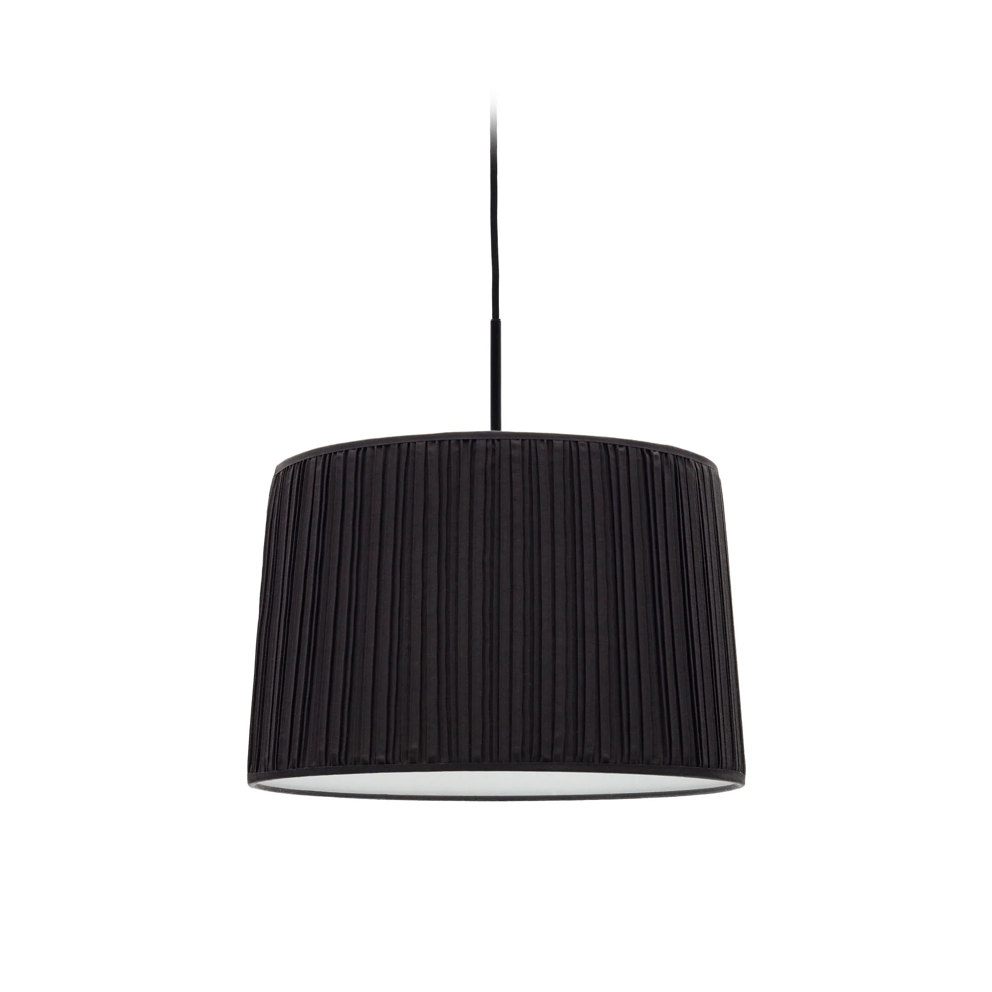 Lampenschirm für Deckenleuchte Guash in Schwarz Ø 40 cm