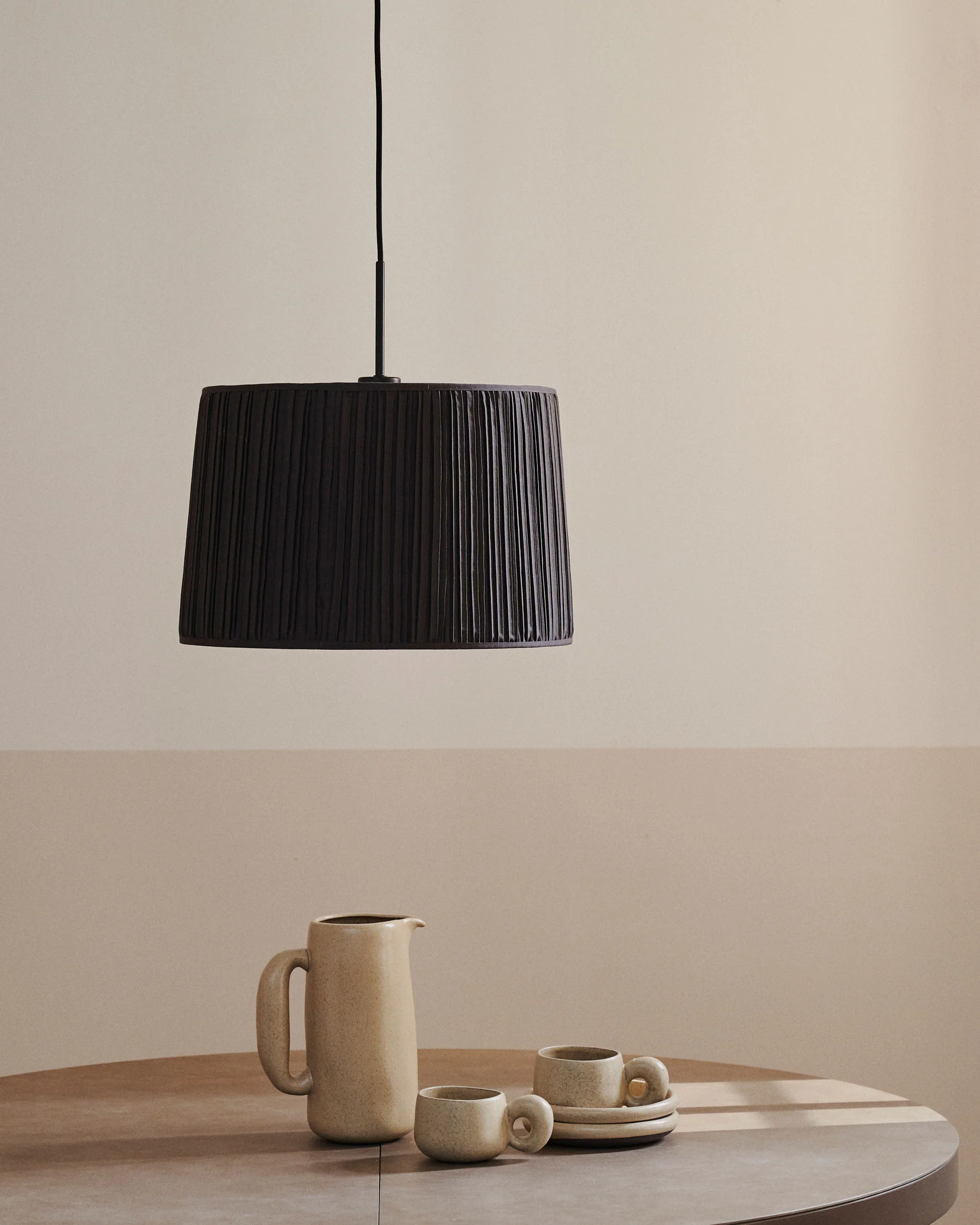 Lampenschirm für Deckenleuchte Guash in Schwarz Ø 40 cm - Image 3