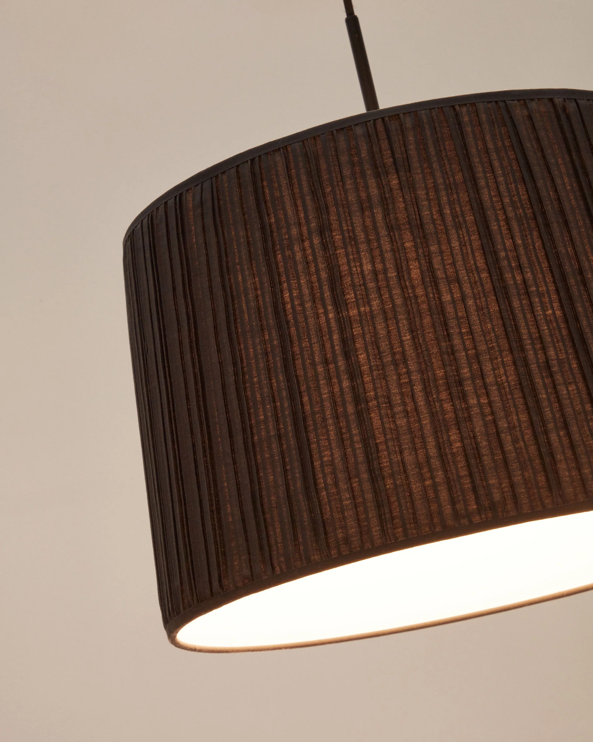 Lampenschirm für Deckenleuchte Guash in Schwarz Ø 40 cm - Image 4