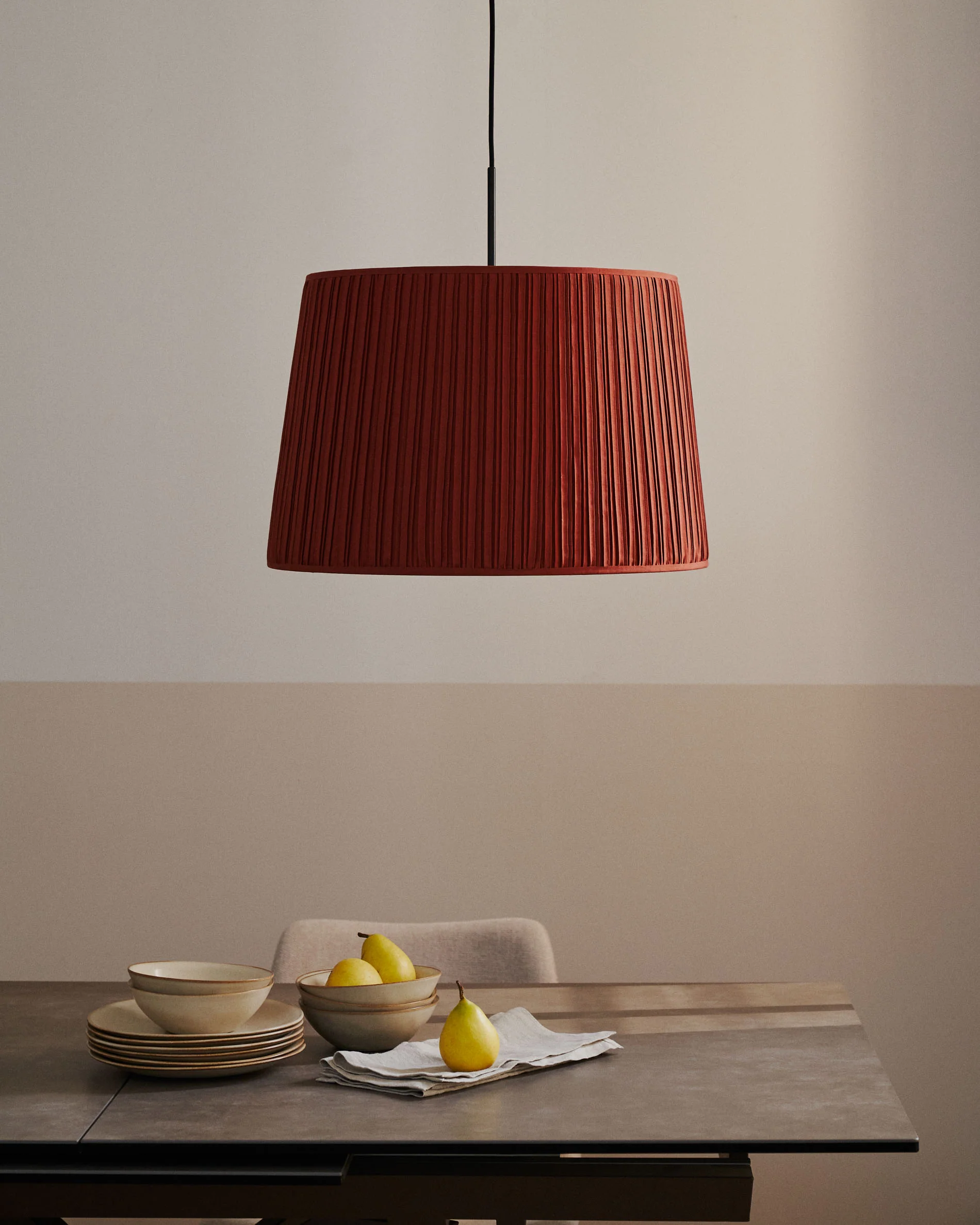 Lampenschirm für Deckenleuchte Guash in Terrakotta Ø 40 cm - Image 3