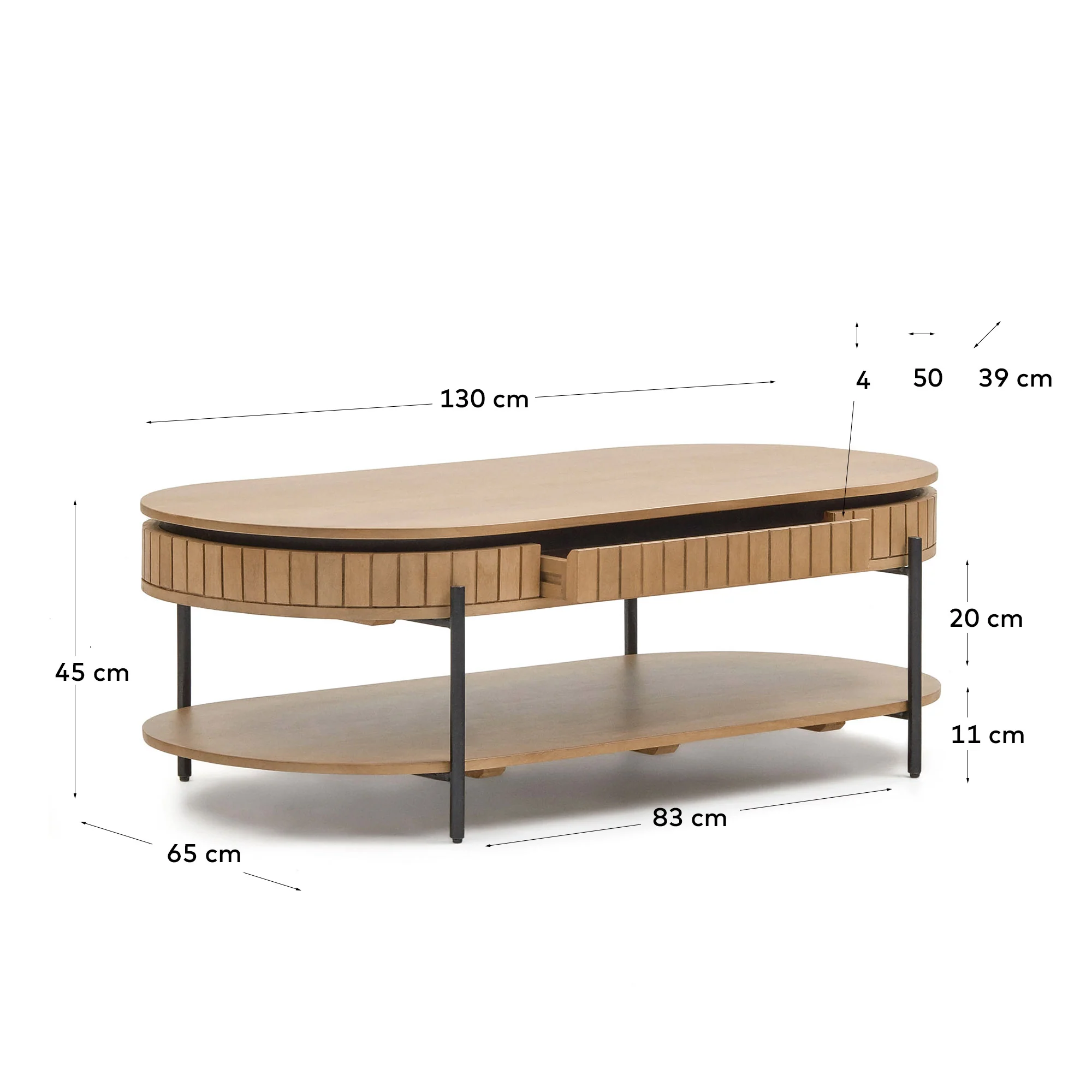 Licia Couchtisch Ø 130 x 65 cm - Image 4