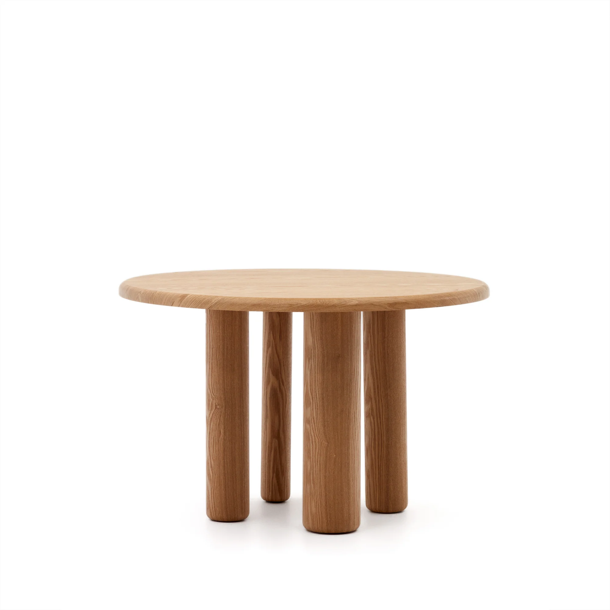 Mailen runder Tisch aus Eschenfurnier mit natürlichem Finish Ø 120 cm