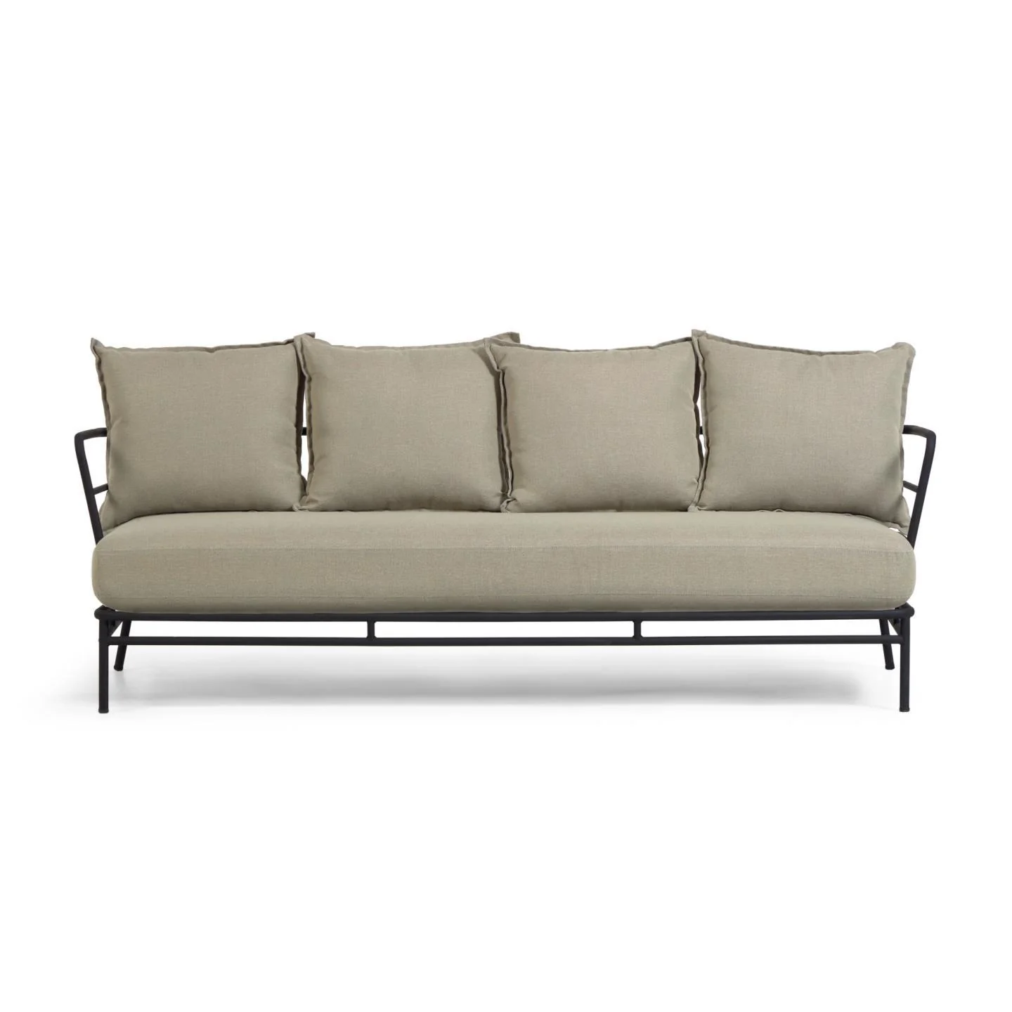 Mareluz 3-Sitzersofa aus schwarzem Stahl 197 cm - Image 6