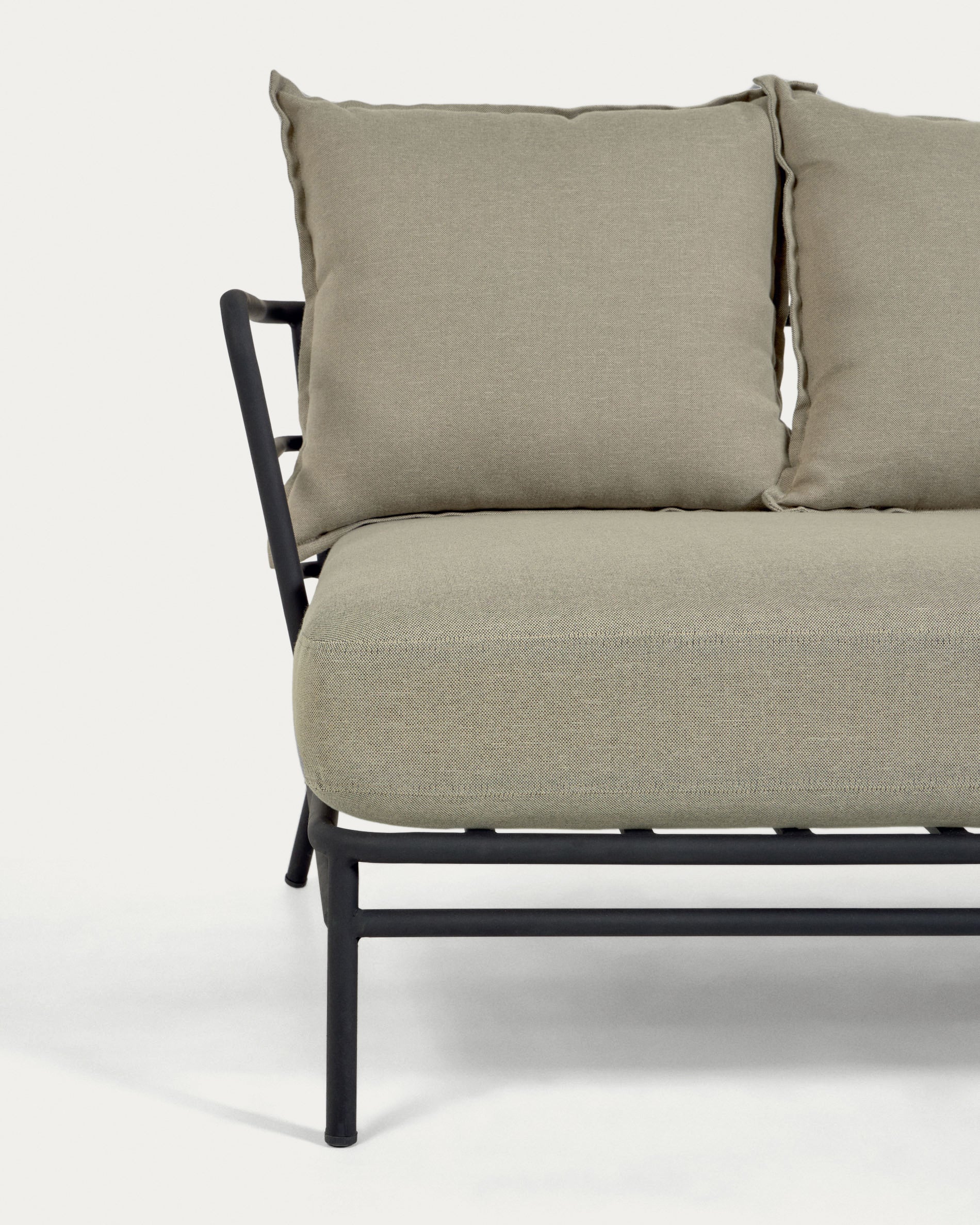 Mareluz 3-Sitzersofa aus schwarzem Stahl 197 cm - Image 9