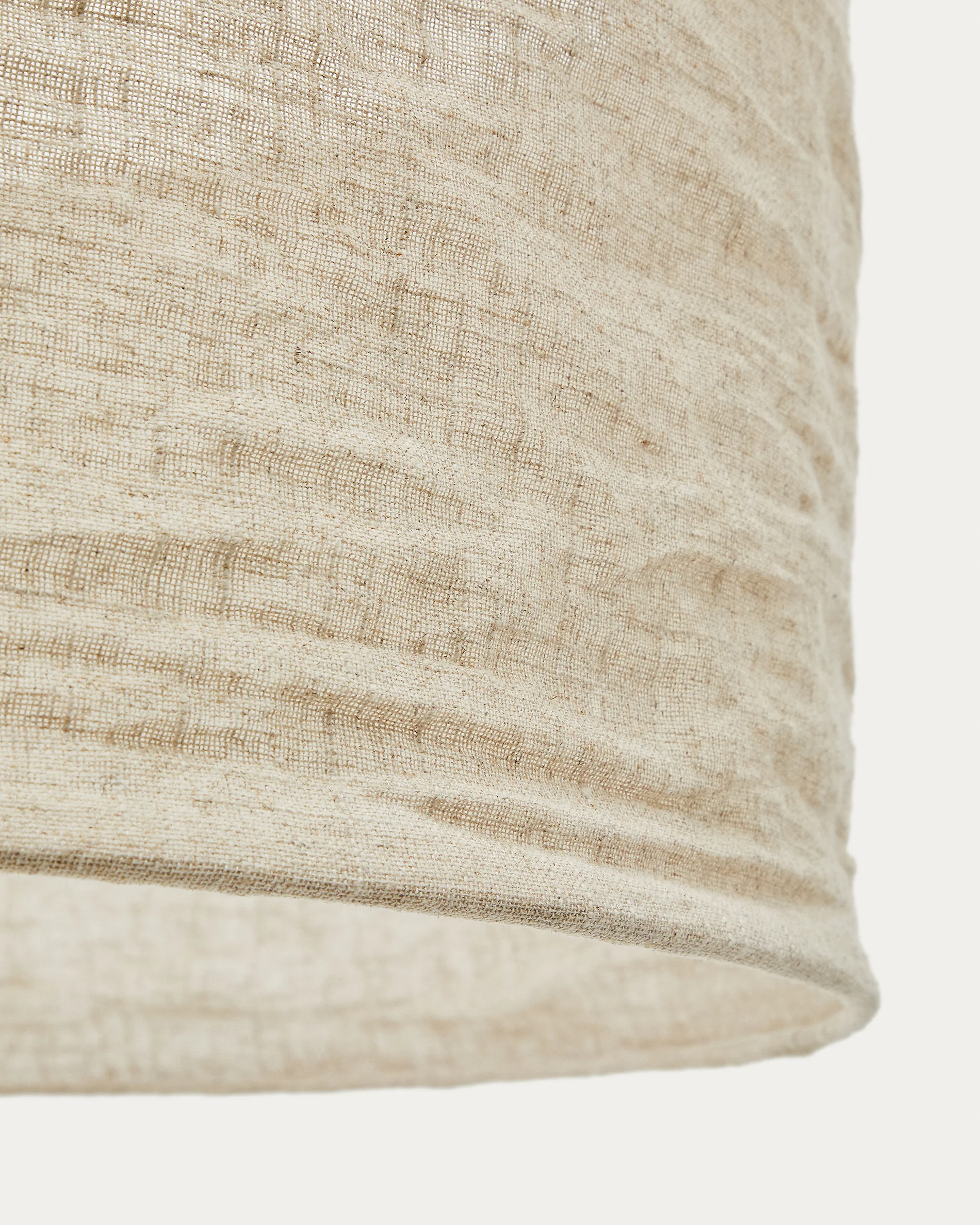 Mariela Schirm für Deckenlampe aus Leinen mit beigem Finish Ø 80 x 40 cm - Image 4