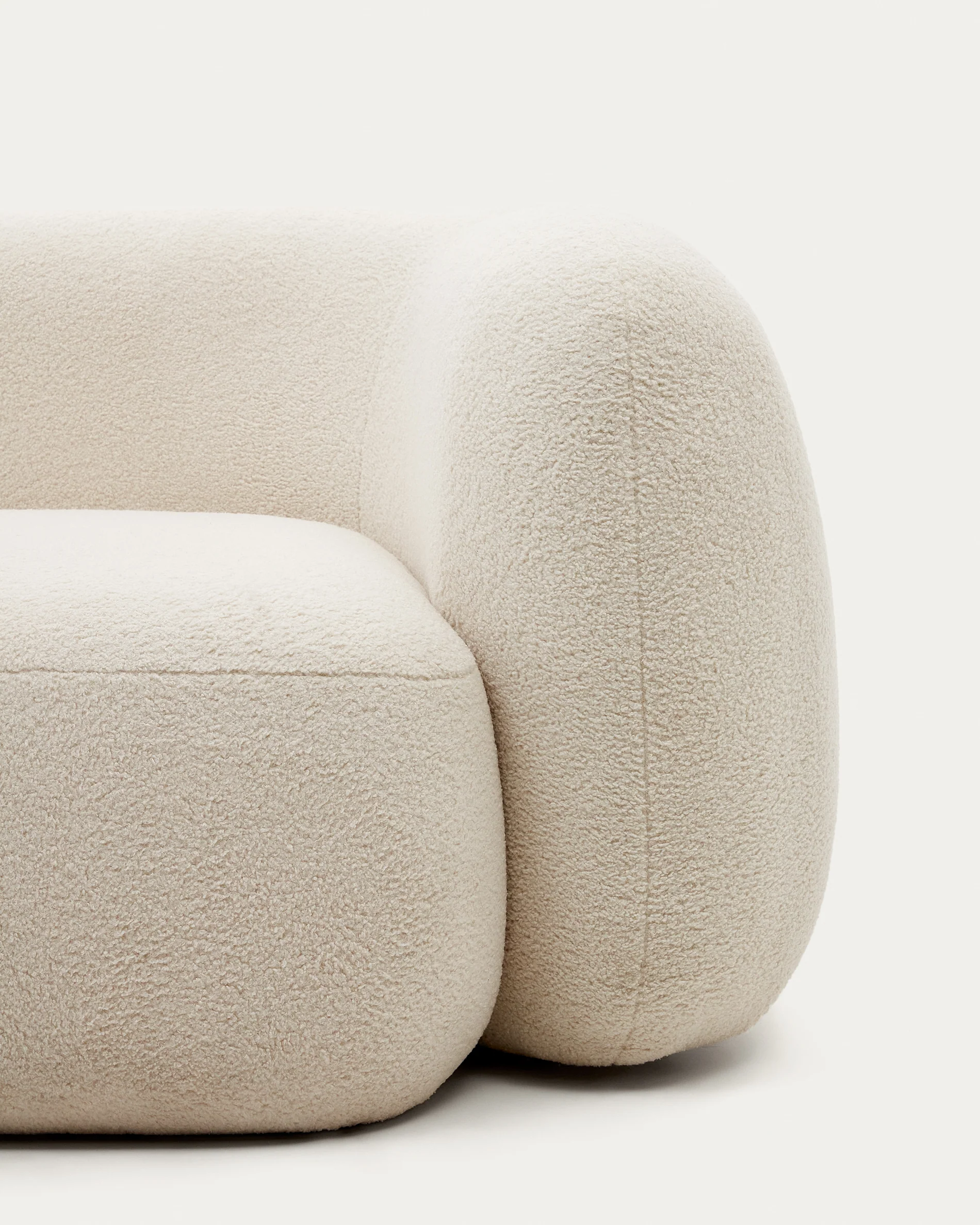 Martina 3-Sitzer-Sofa mit Bouclé in Off-White 246 cm - Image 9