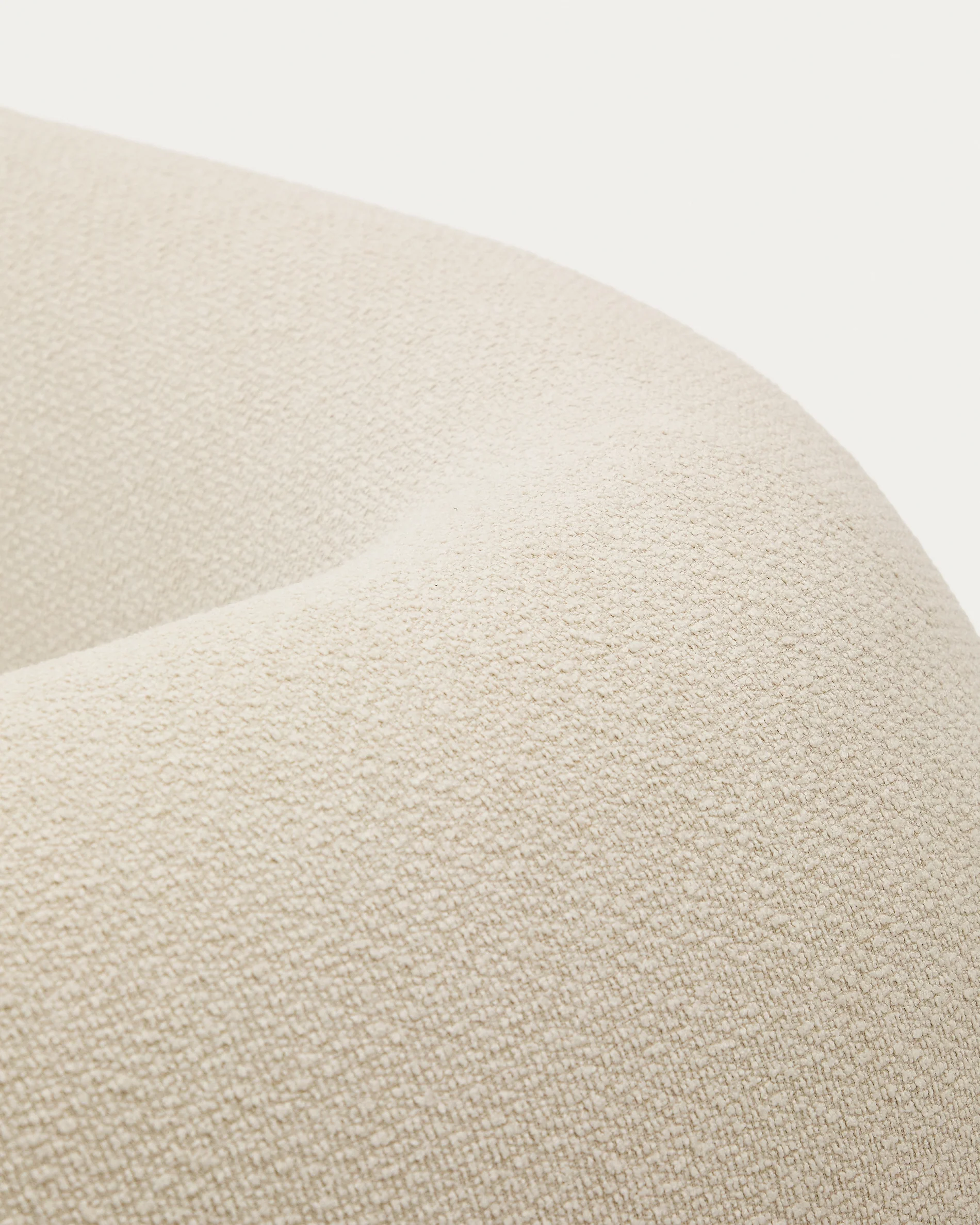 Martina modulares 4-Sitzer-Sofa in Chenille mit Chaiselongue links in Ecru 377 cm - Image 12