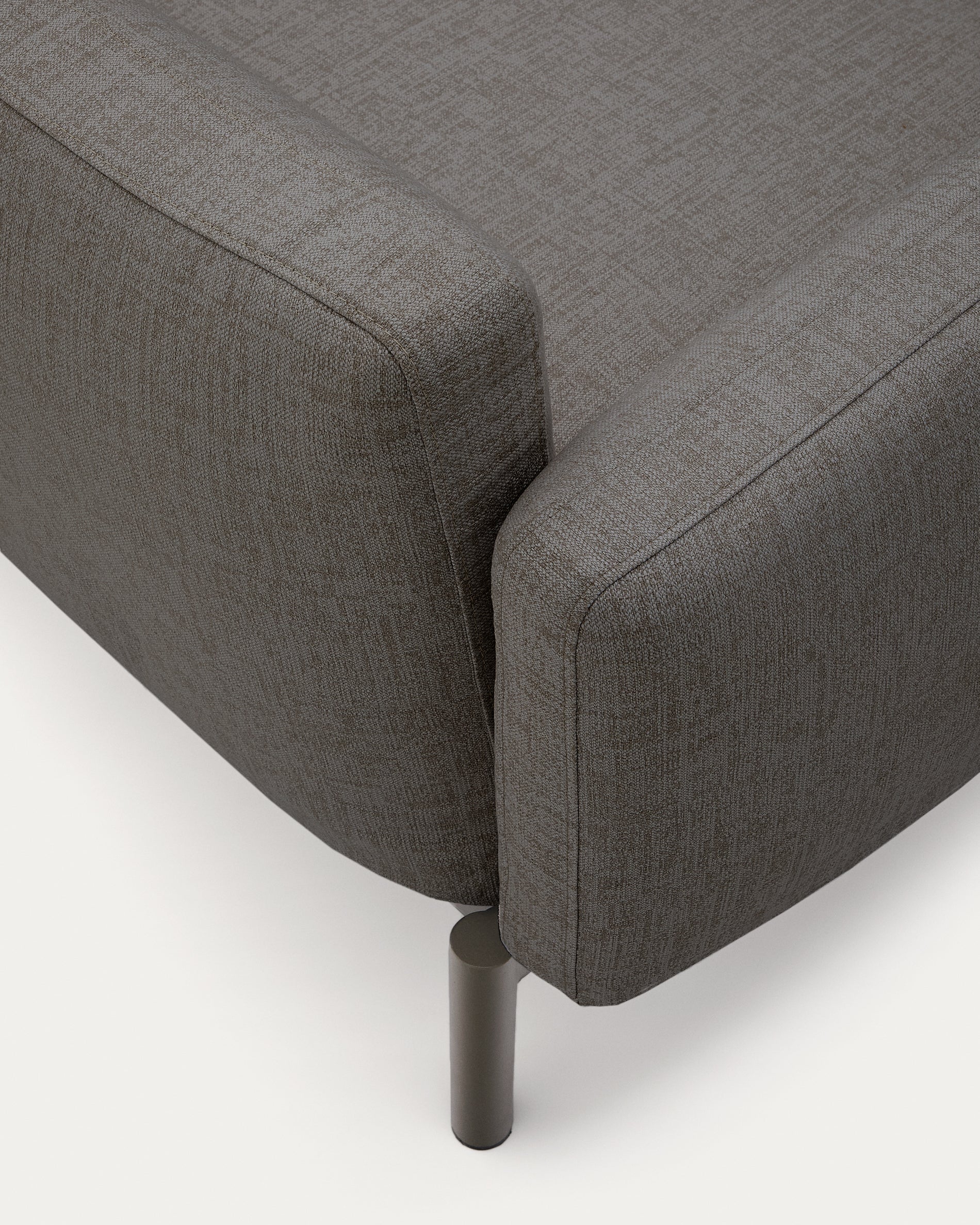 Modulares 5-Sitzer-Ecksofa für Outdoor Sorells Polsterung und Aluminium in Grau 276x191,5cm - Image 12