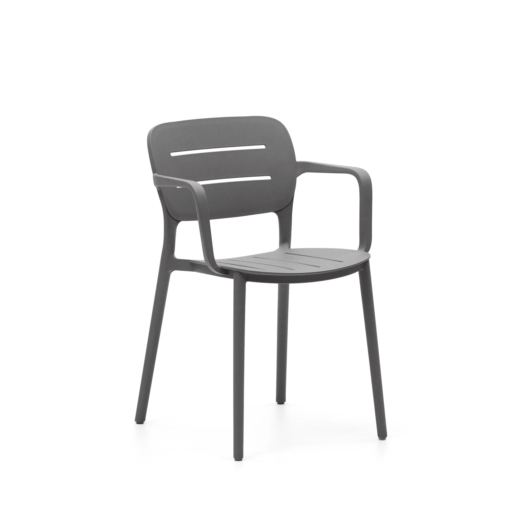 Morella stapelbarer Outdoor-Stuhl in Grau