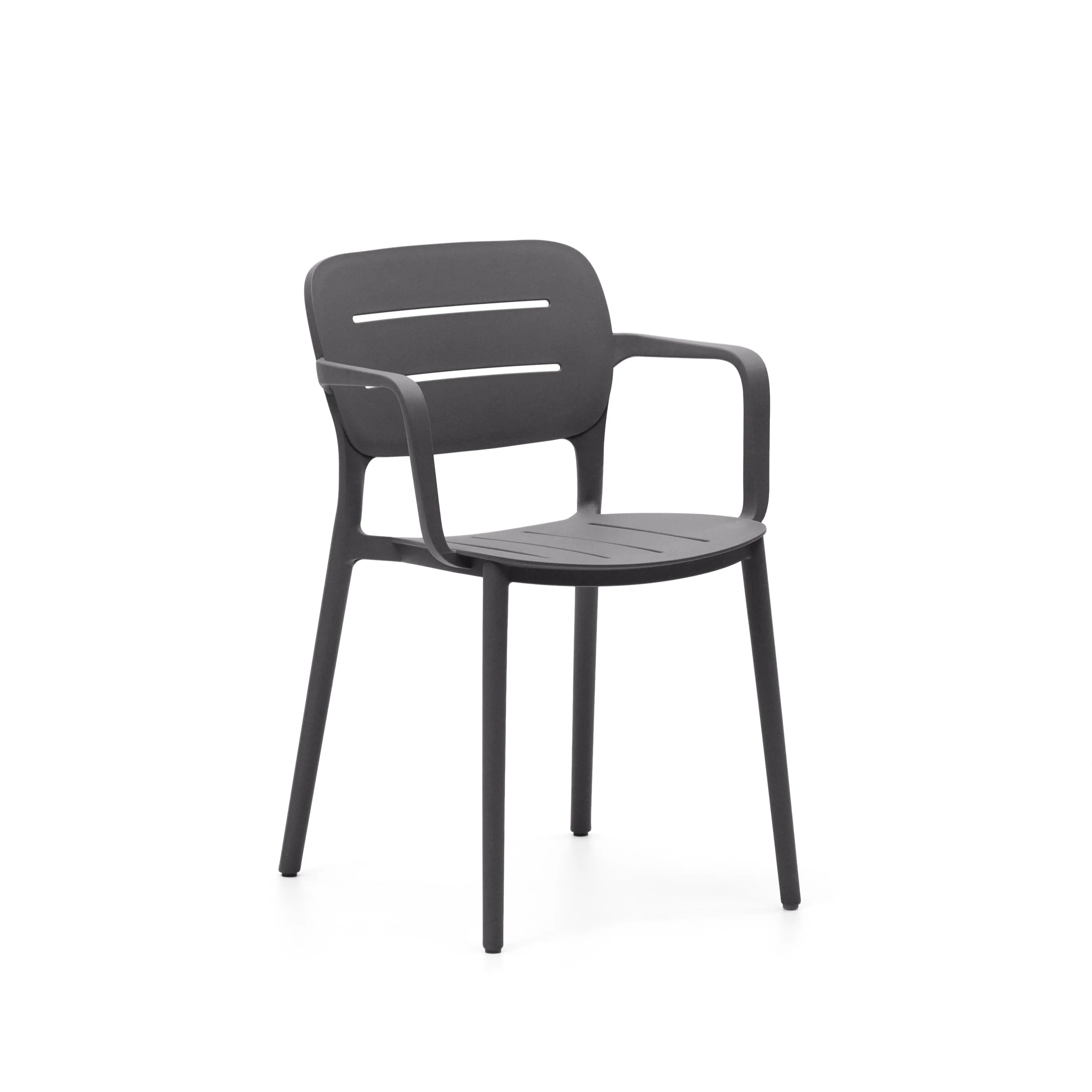 Morella stapelbarer Outdoor-Stuhl in Grau - Image 2