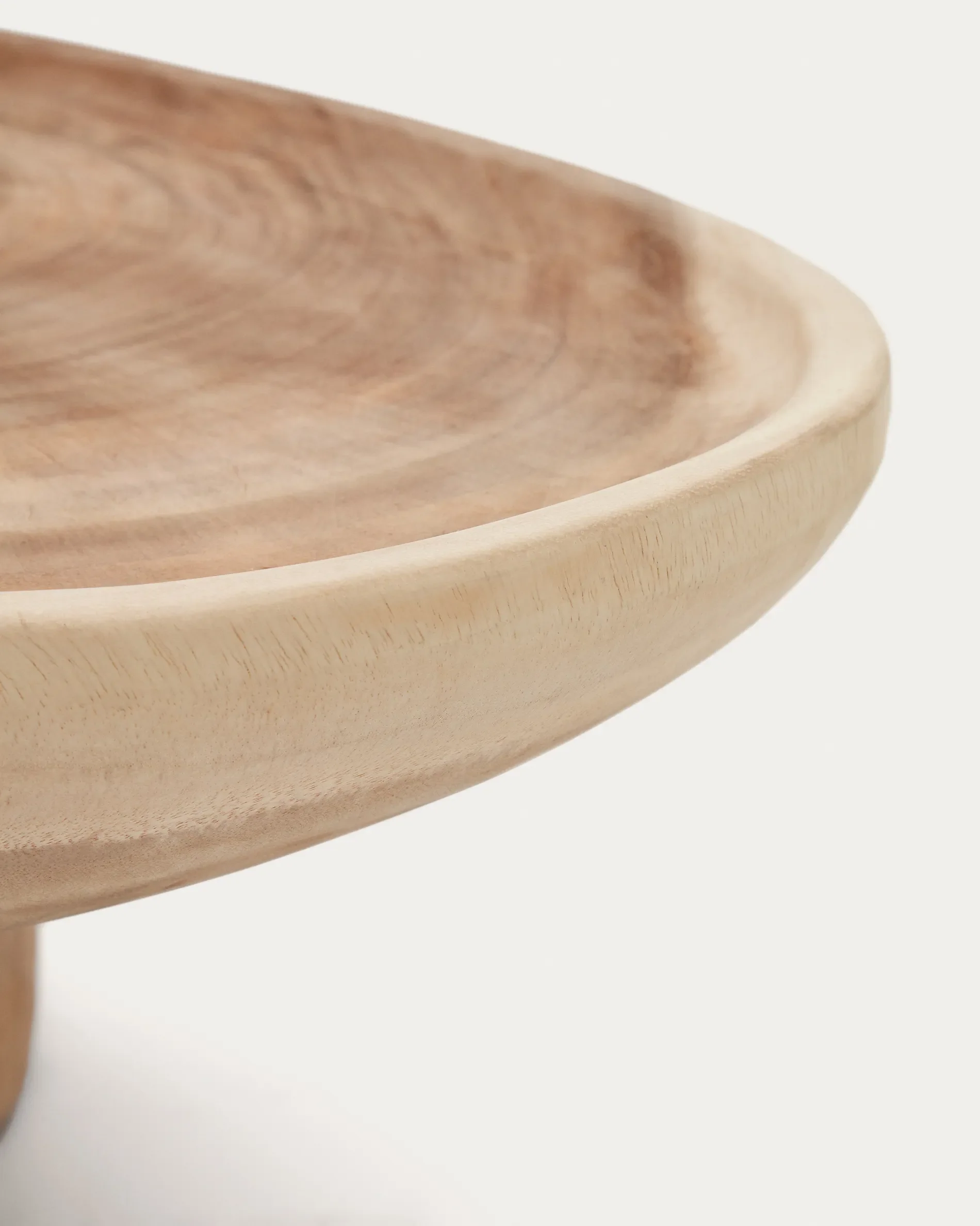 Mosi Couchtisch mit Standbein aus massivem Mungurholz Ø 90 x 50 cm - Image 6