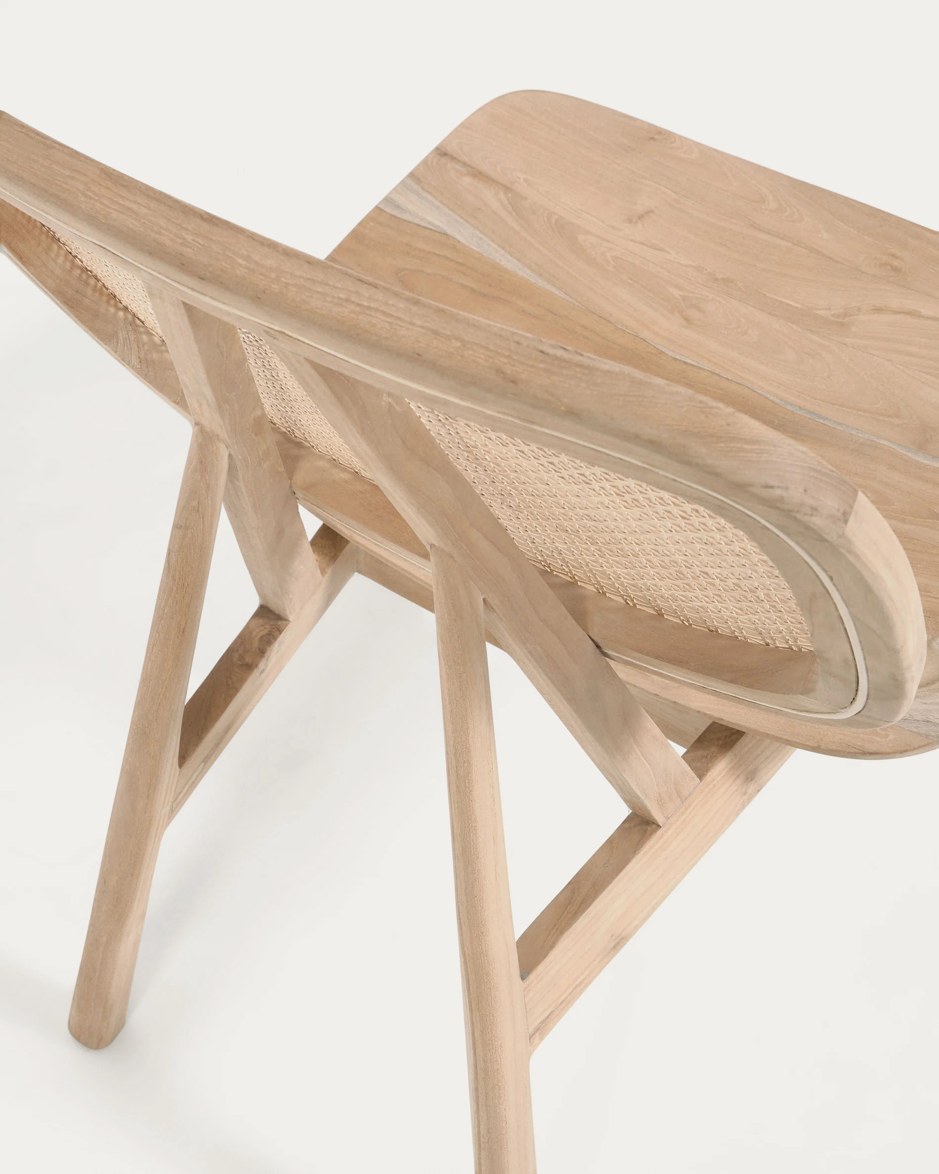 Nadra Sessel aus massivem Teakholz und Rattan - Image 10