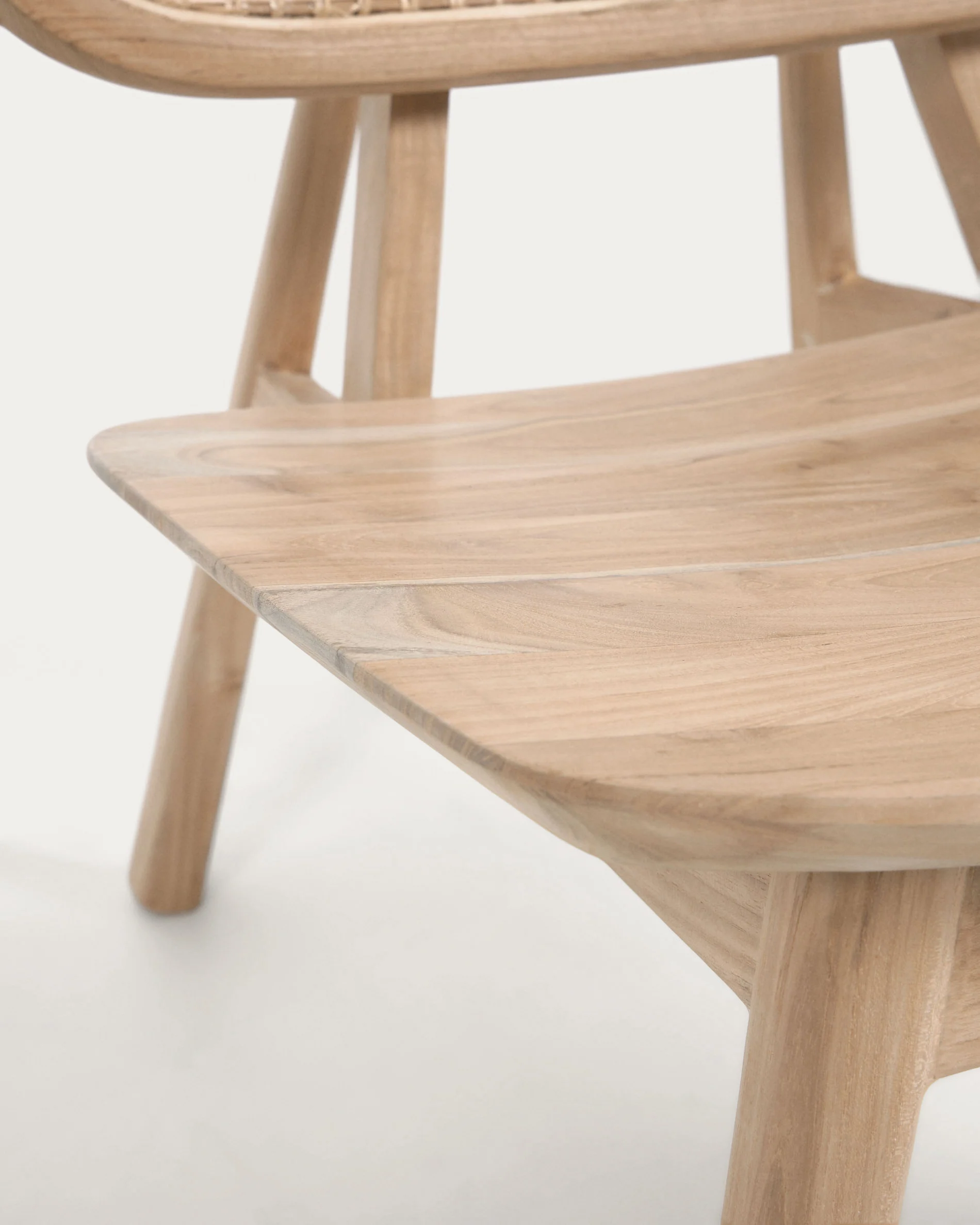 Nadra Sessel aus massivem Teakholz und Rattan - Image 12