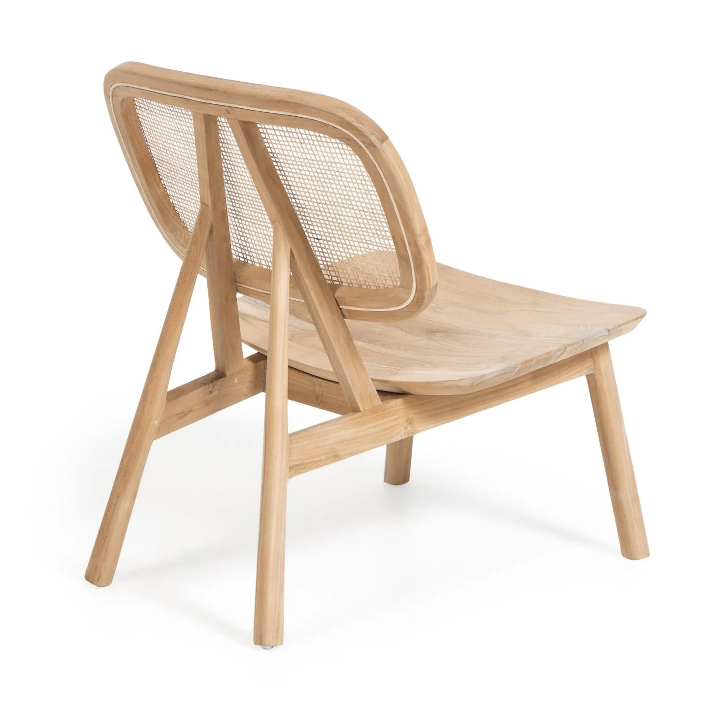 Nadra Sessel aus massivem Teakholz und Rattan - Image 8