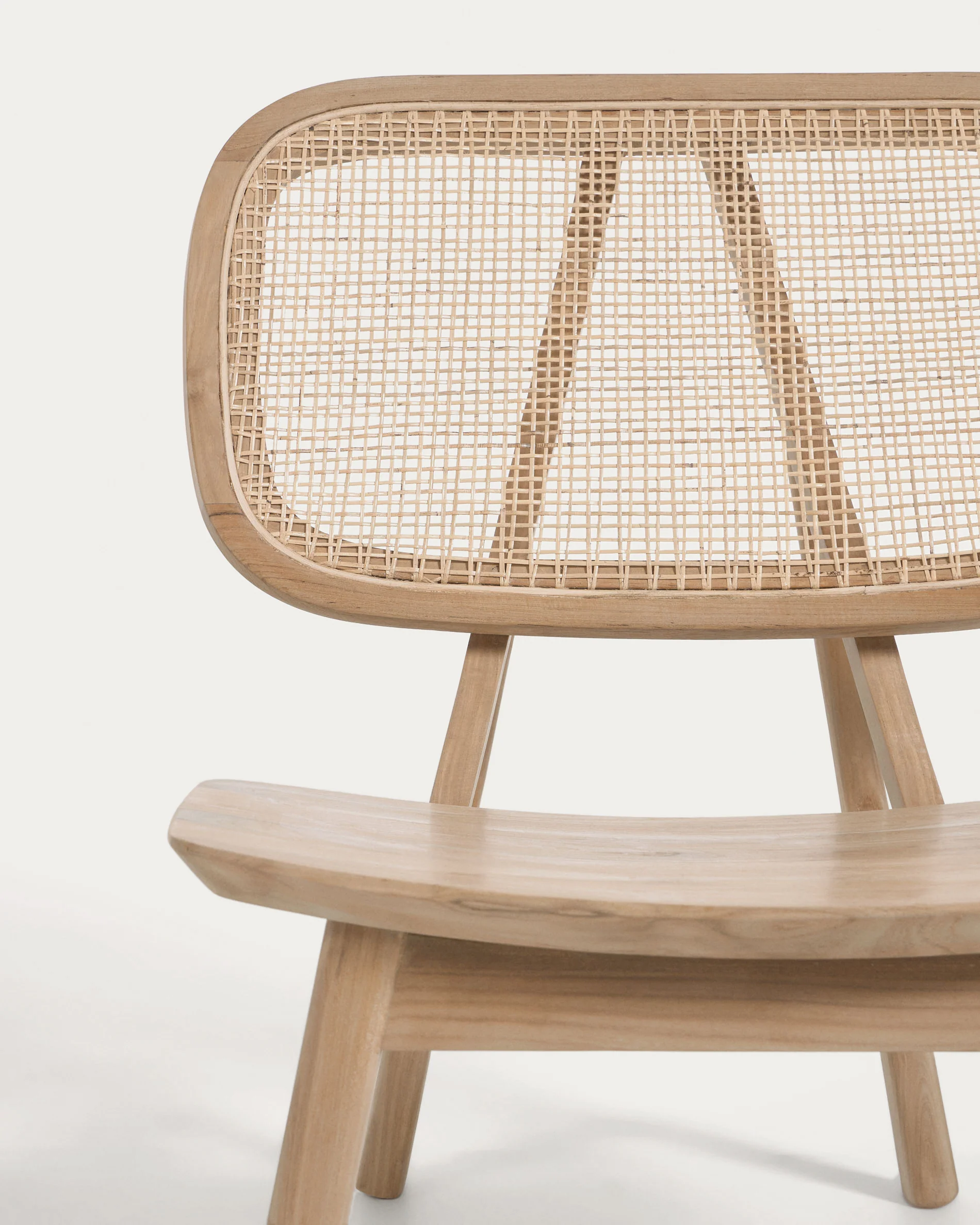 Nadra Sessel aus massivem Teakholz und Rattan - Image 9