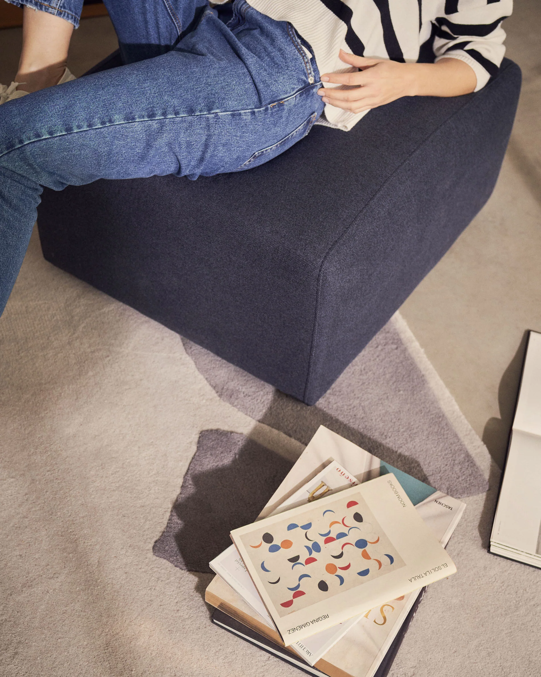 Neom Poufmodul in Blau 75 x 64 cm - Image 2