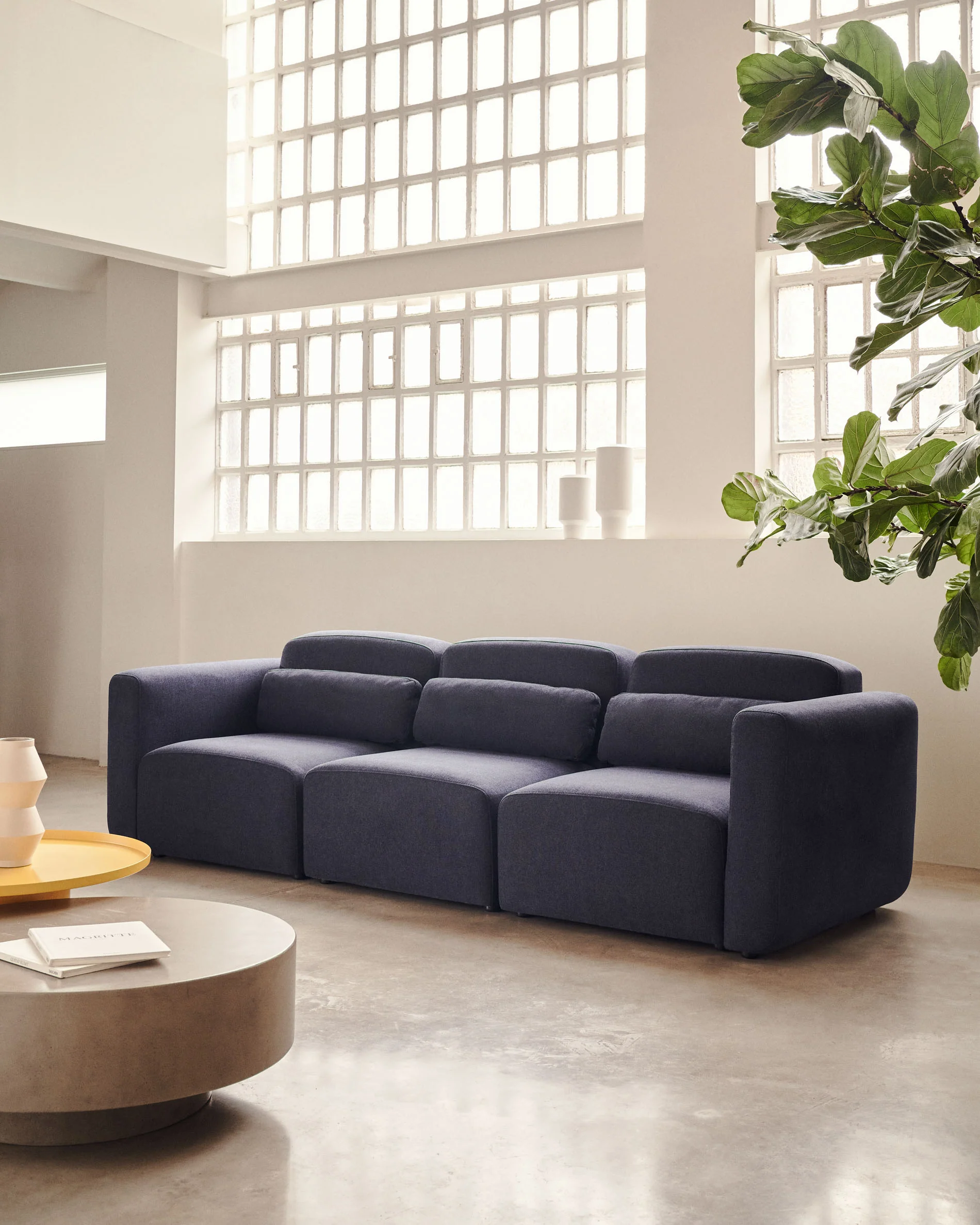 Neom modulares 3-Sitzer-Sofa in Blau 263 cm - Image 2