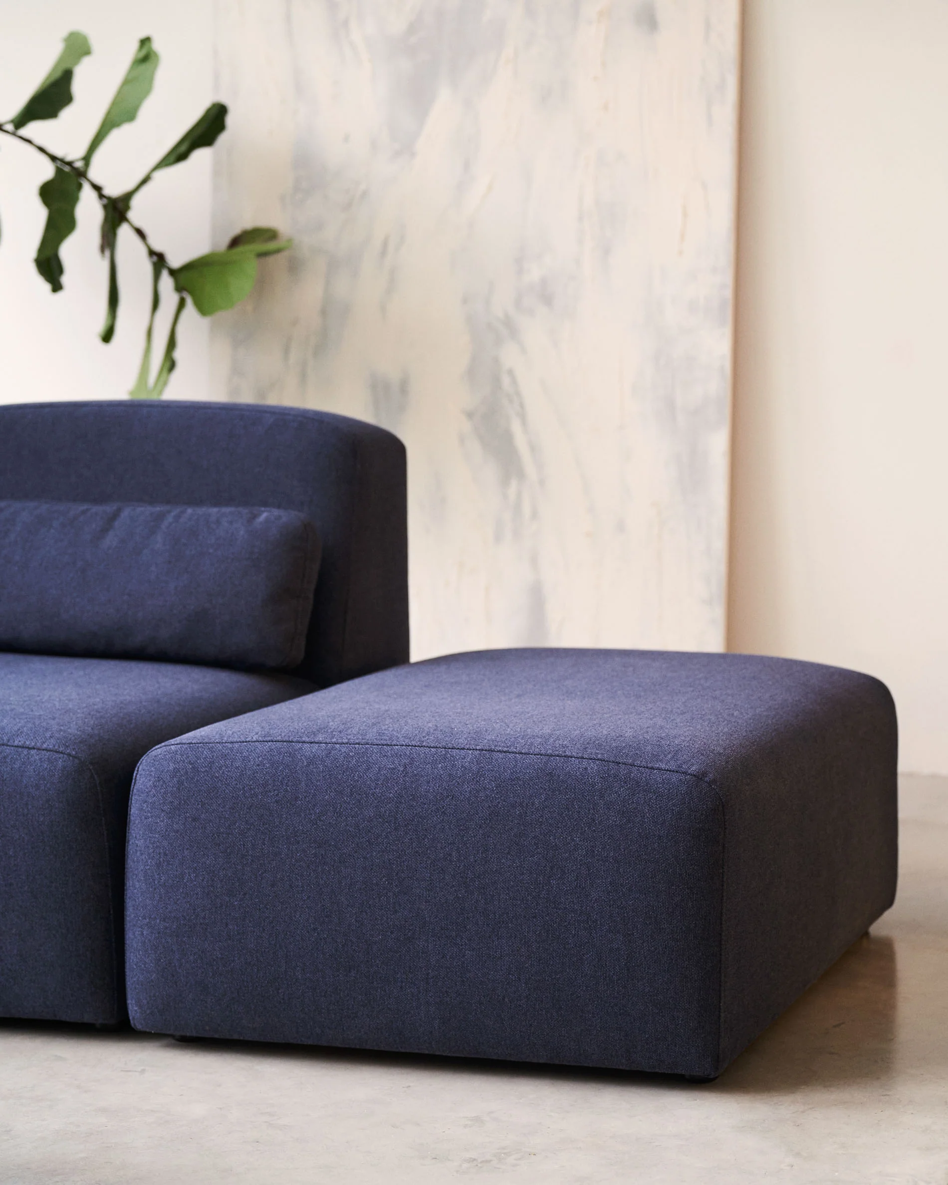 Neom Pouf Randmodul in Blau 75 x 89 cm - Image 3