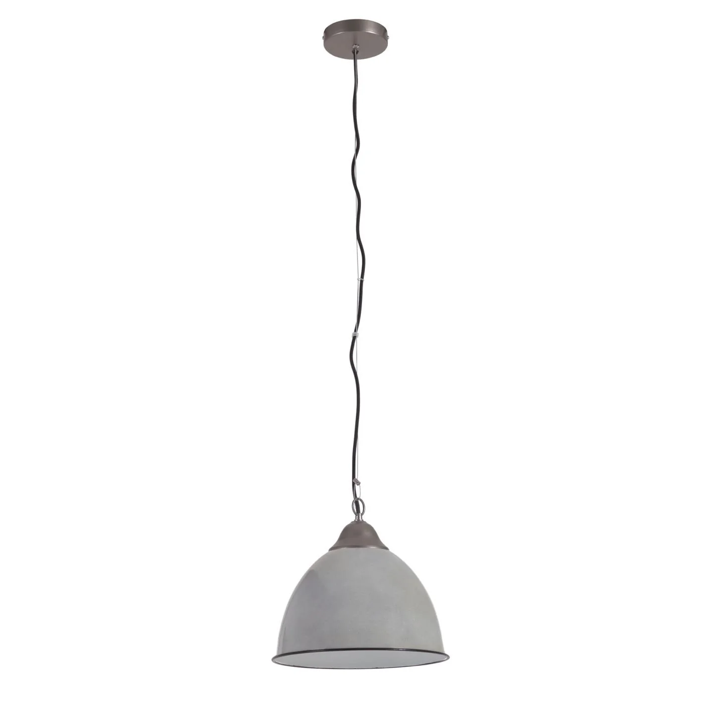 Neus Deckenlampe aus Metall mit grauem Finish