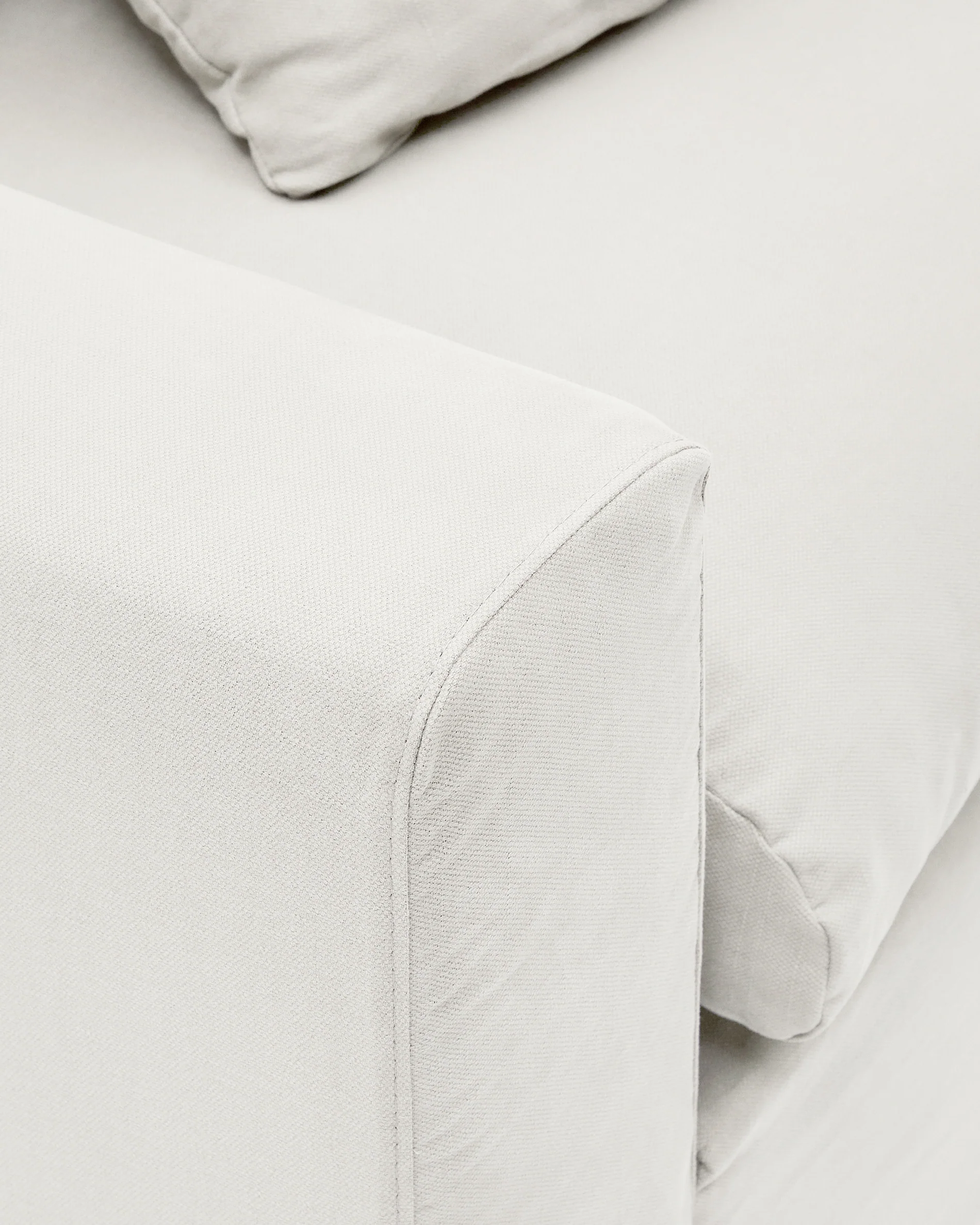 Nora 4 Sitzer Sofa mit abziehbaren Kissenbezügen aus Leinen und Baumwolle naturfarben 340 cm - Image 8