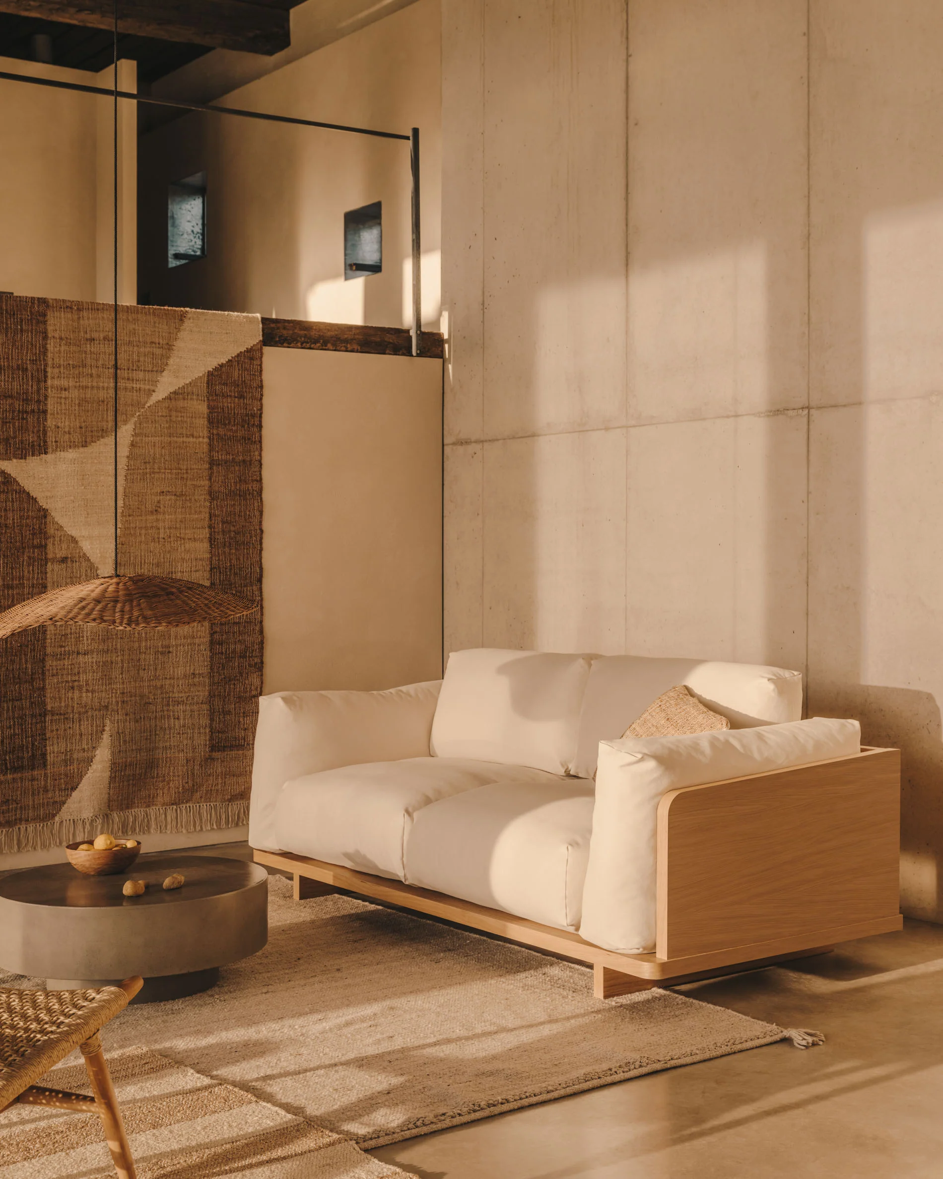 Oaq 3-Sitzer-Sofa beige 225 cm - Image 3
