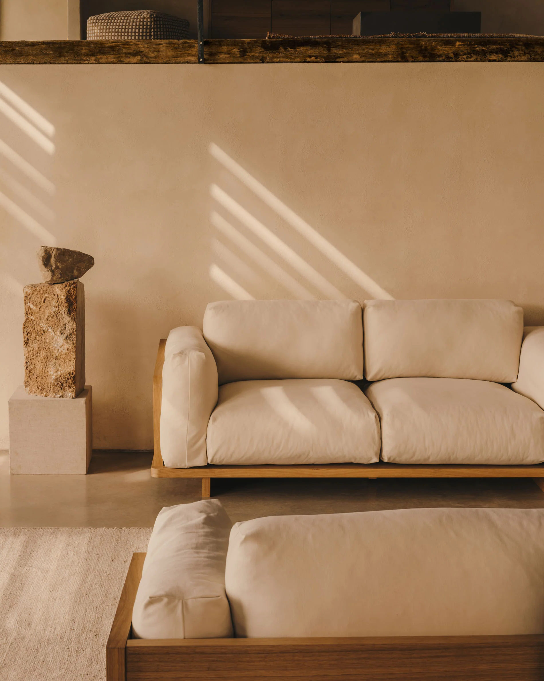 Oaq 3-Sitzer-Sofa beige 225 cm - Image 4