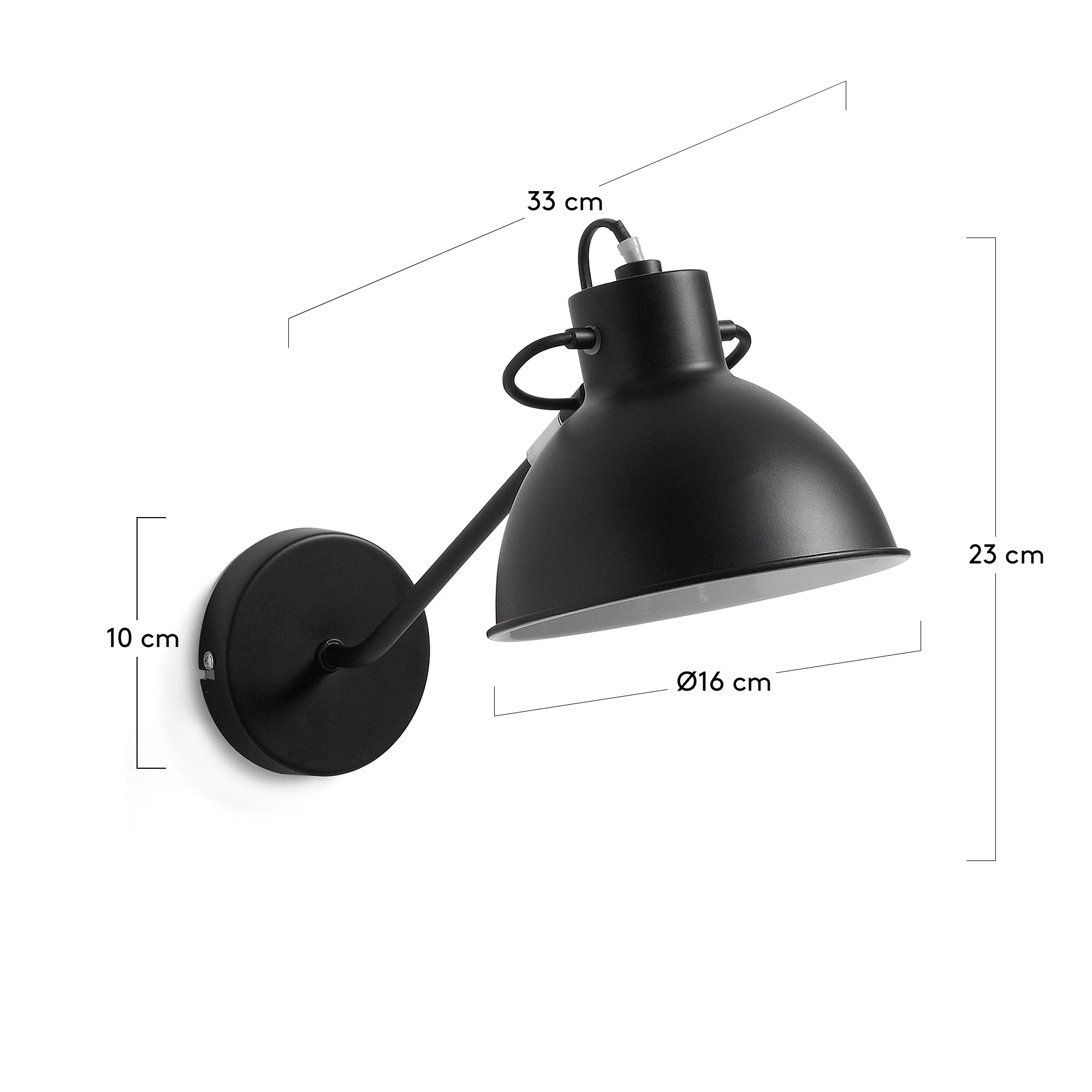 Offelis Wandleuchte, schwarz - Image 3