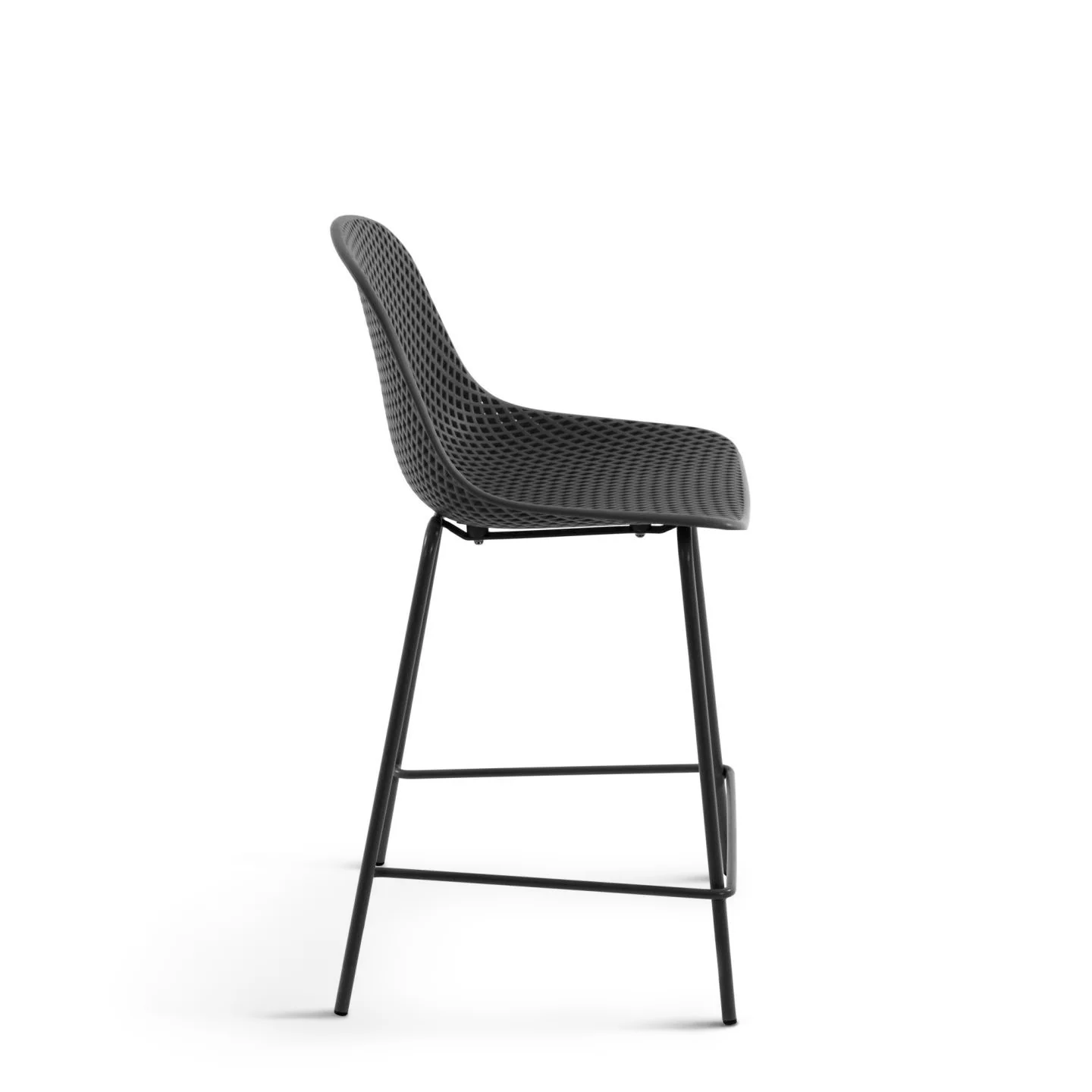 Outdoor Hocker Quinby grau Höhe 65 cm - Image 4