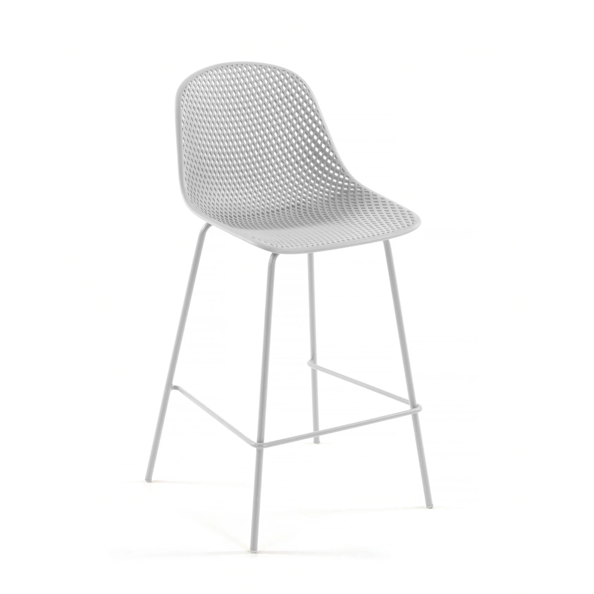 Outdoor Hocker Quinby weiß Höhe 75 cm