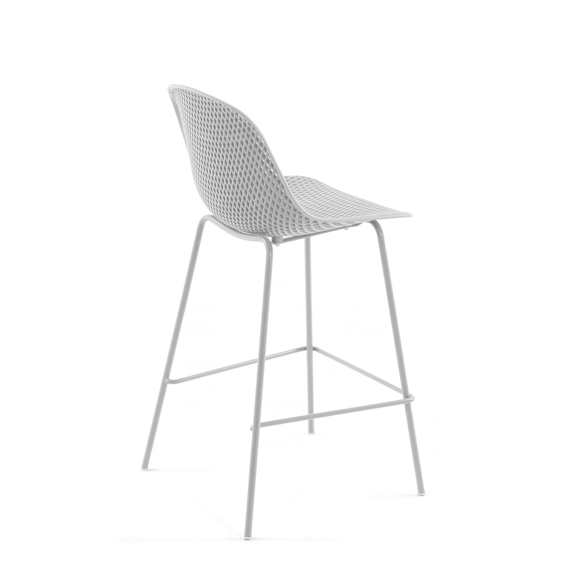 Outdoor Hocker Quinby weiß Höhe 75 cm - Image 7