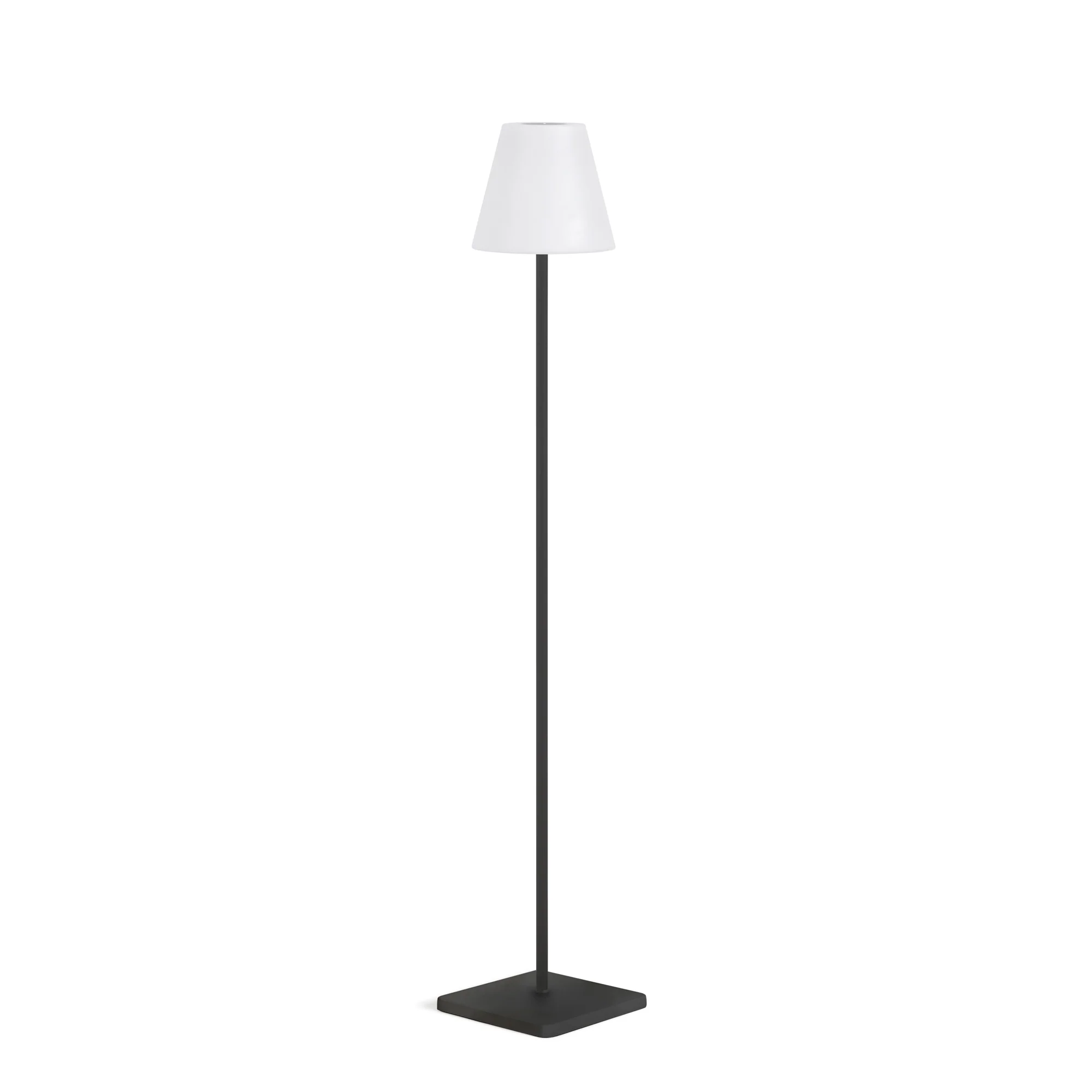Outdoor Solar-Stehlampe Amaray Stahl in Schwarz 120 cm