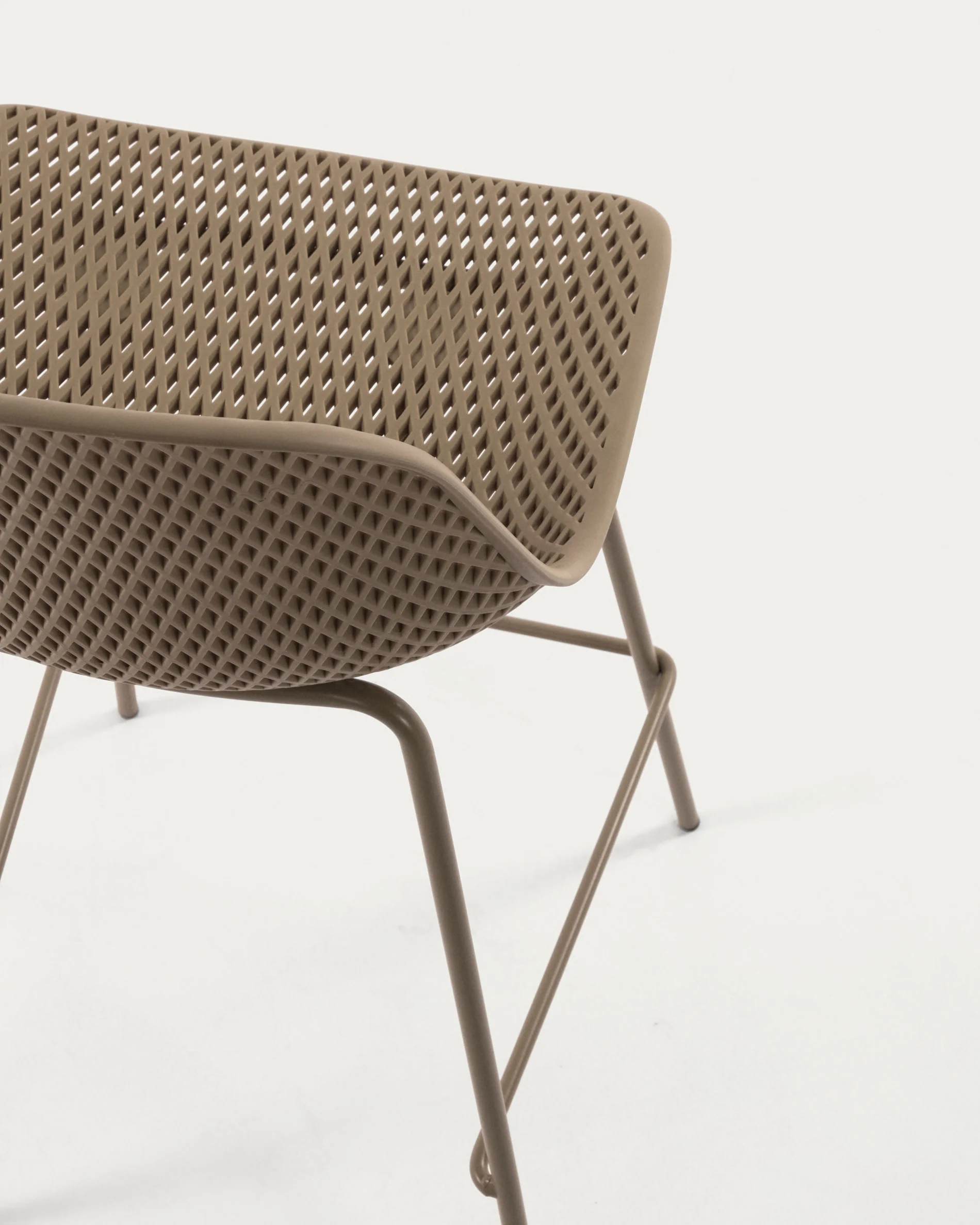 Quinby Barhocker beige Höhe 75 cm - Image 5