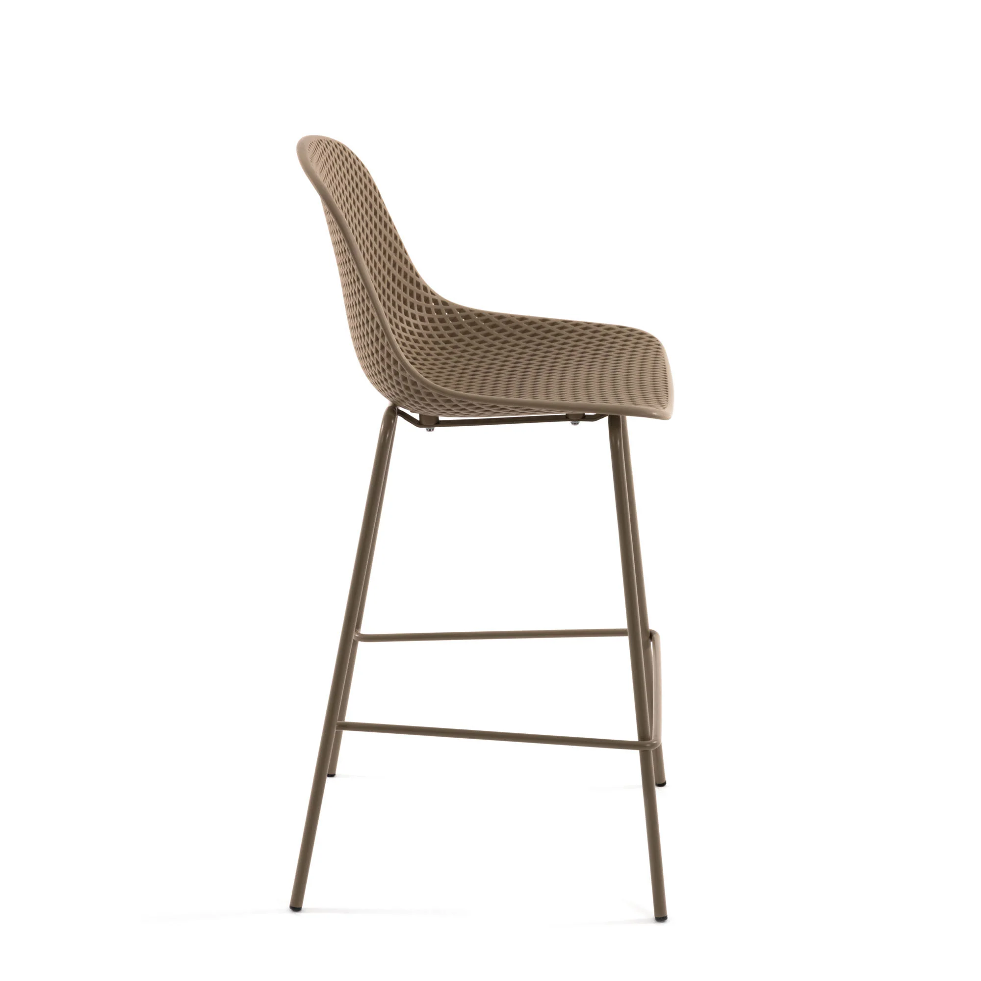 Quinby Barhocker beige Höhe 75 cm - Image 6