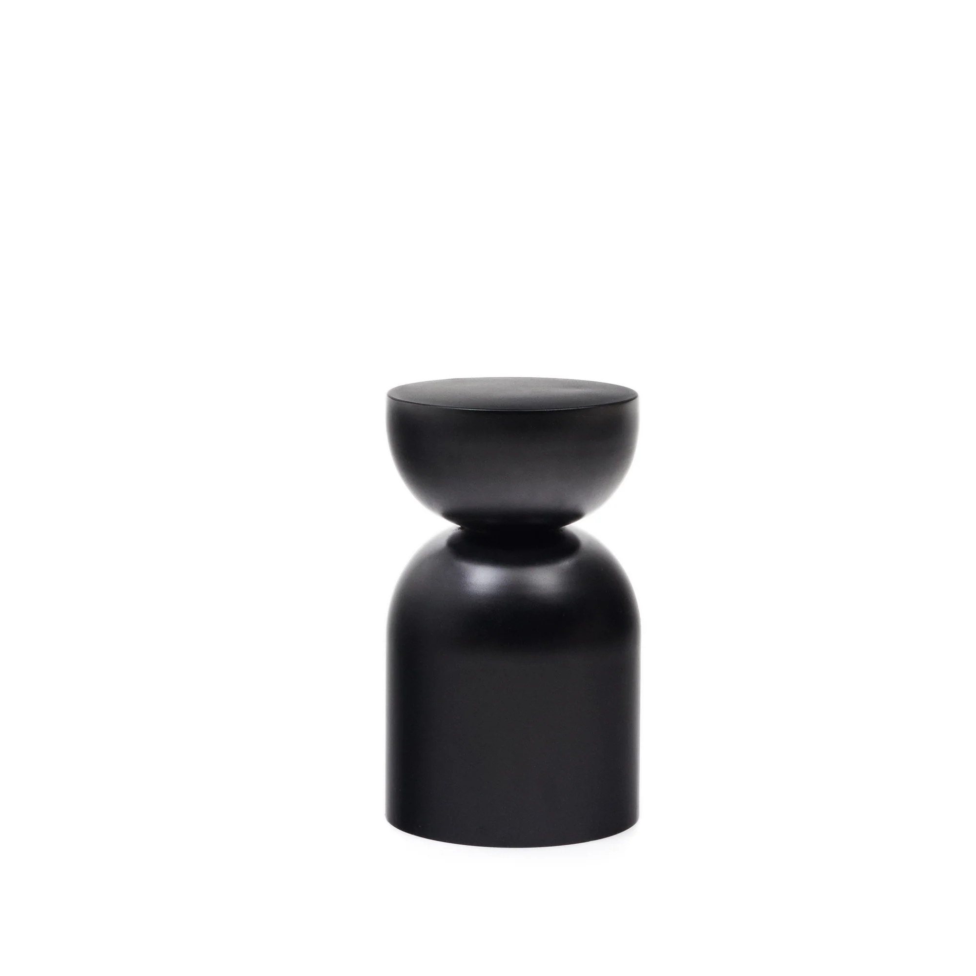 Rachell Beistelltisch aus Metall mit mattschwarzem Finish Ø 30,5 cm