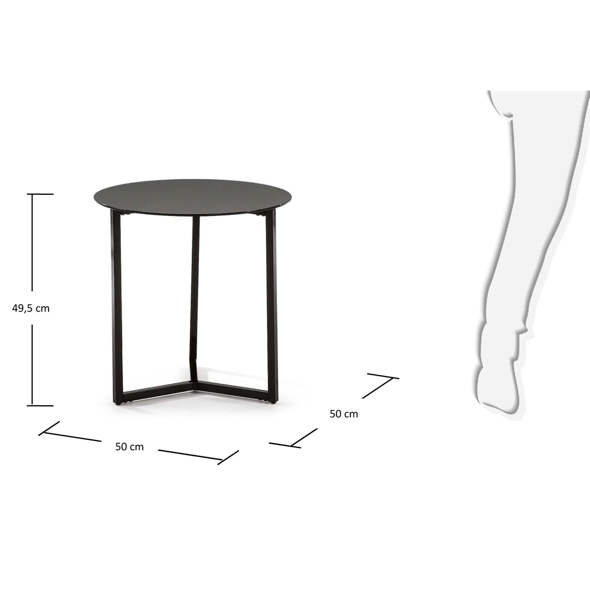 Raeam Beistelltisch Ø 50 cm - Image 4