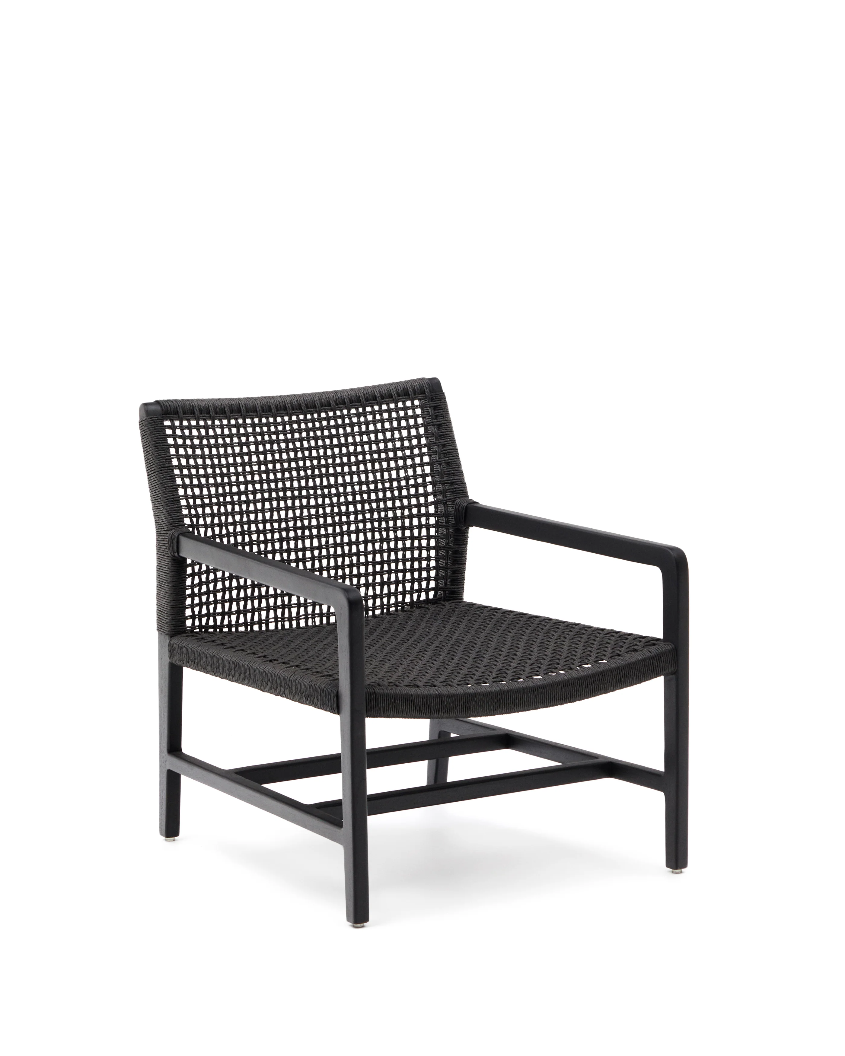 Sabolla Sessel aus massivem Teakholz mit schwarzem Finish - Image 2