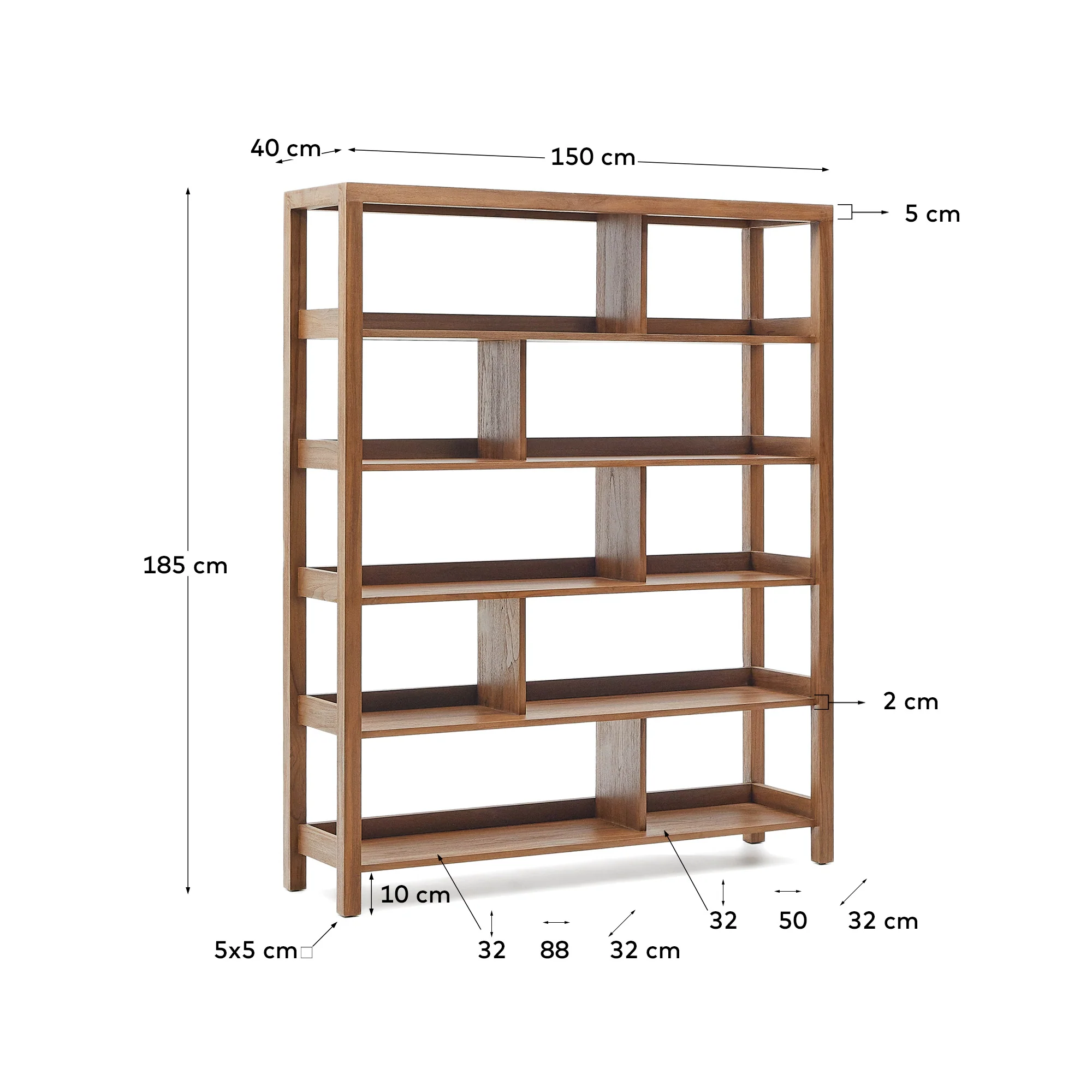 Sashi Regal aus massivem Teakholz 150 x 185 cm - Image 3