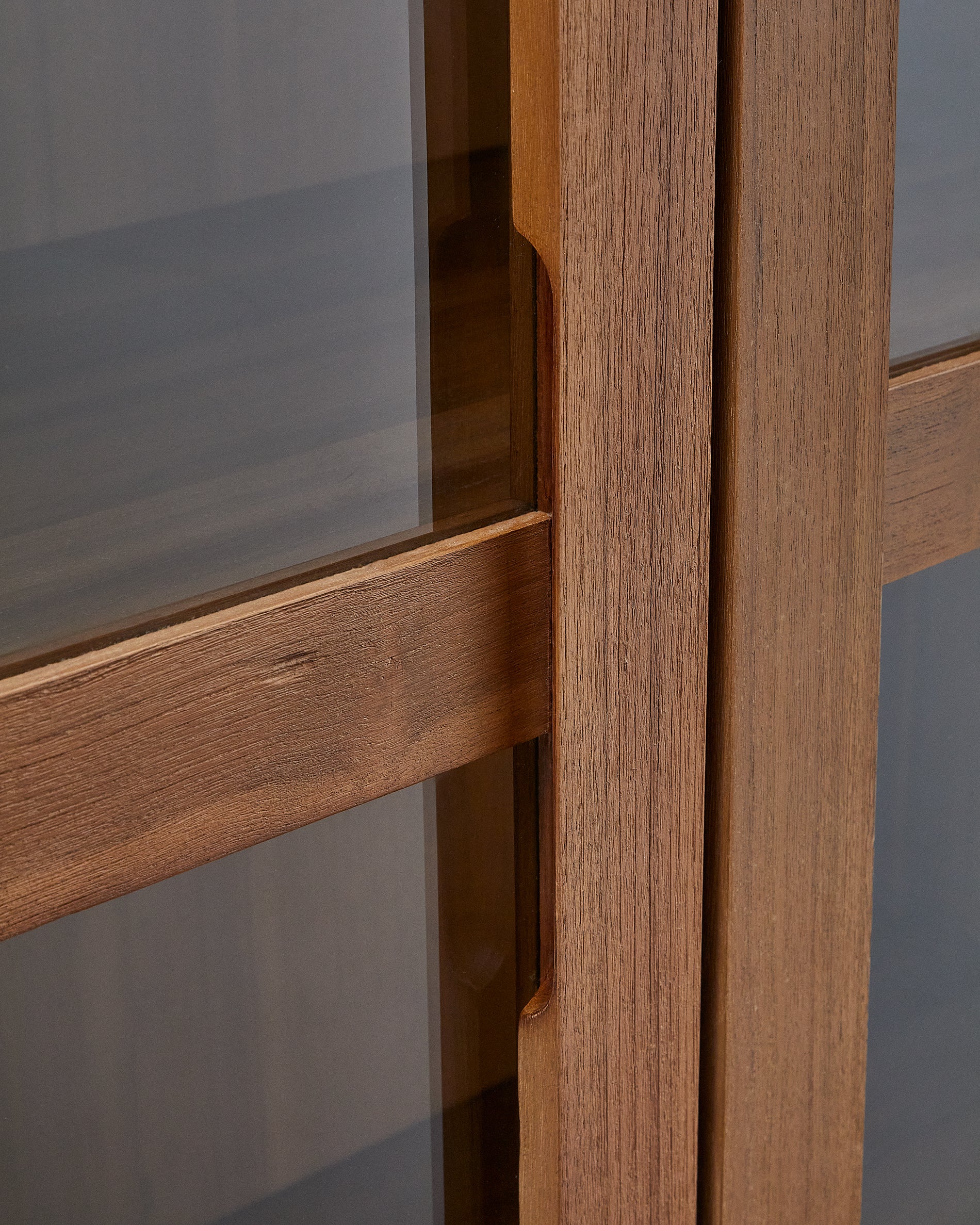 Sashi Vitrine aus massivem Teakholz 110 x 185 cm - Image 6