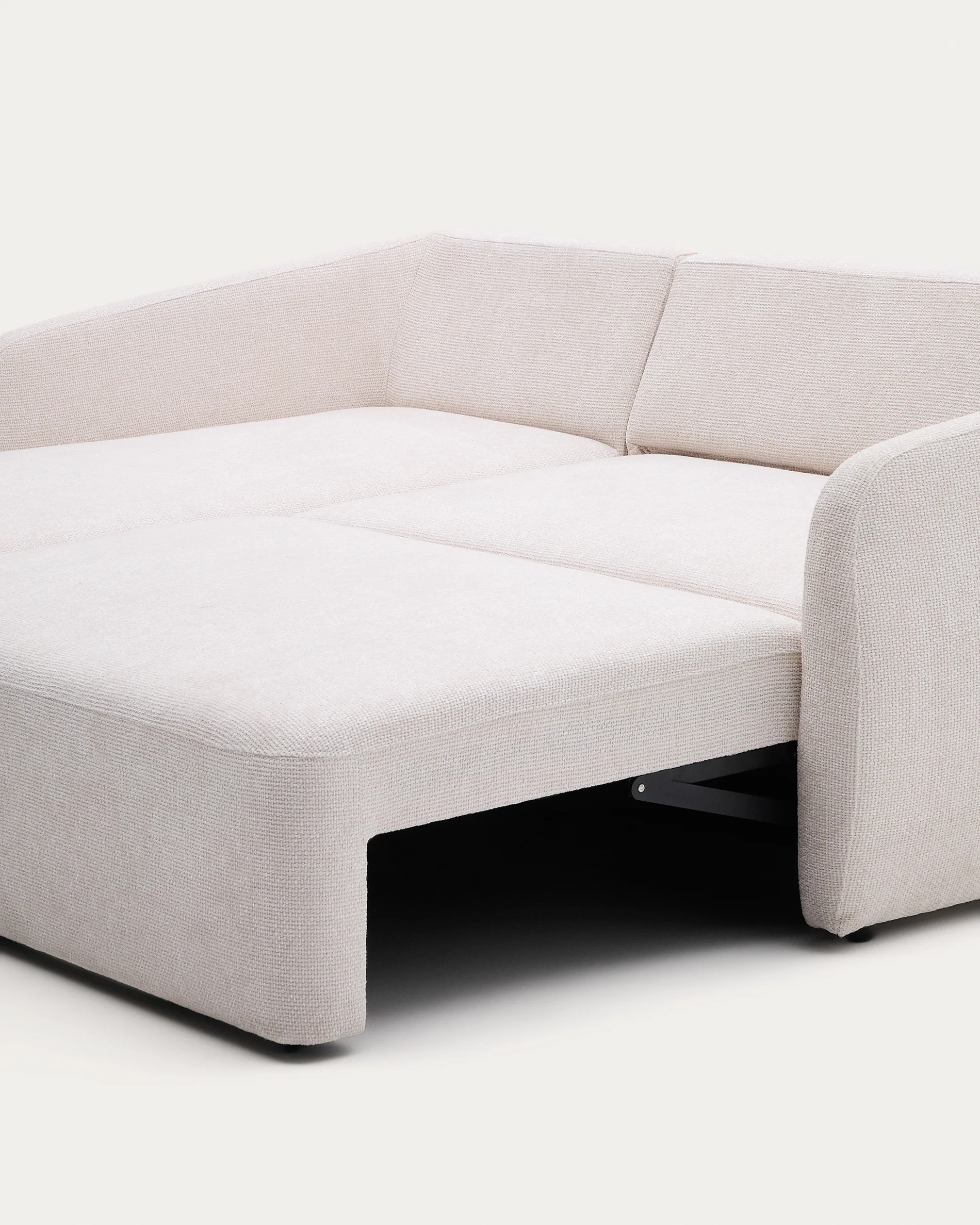 Schlafsofa Laira 3-Sitzer in Chenille mit Chaiselongue links ecru 246 cm FSC Mix Credit - Image 7