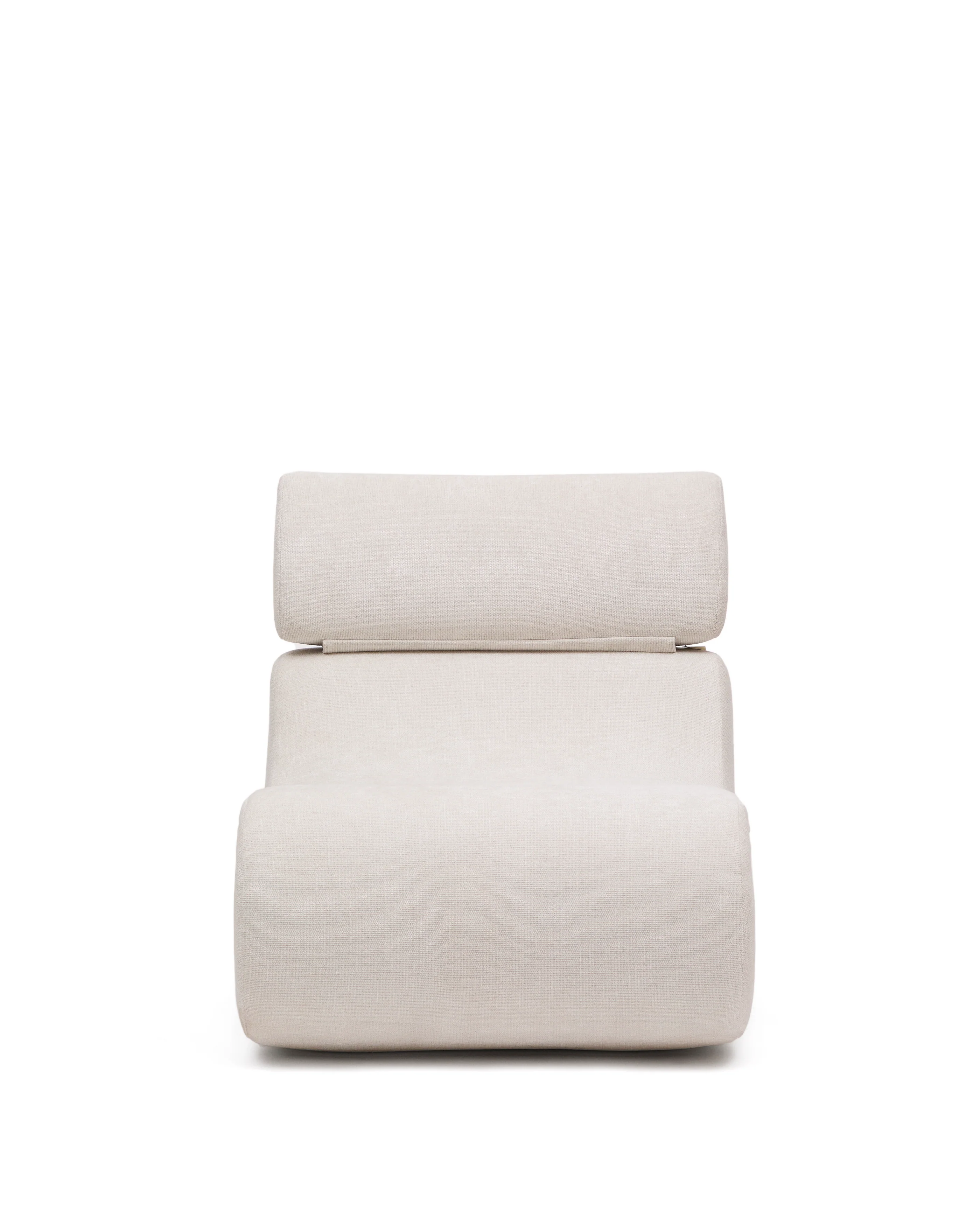 Sessel Club aus perlmuttfarbener Chenille - Image 3