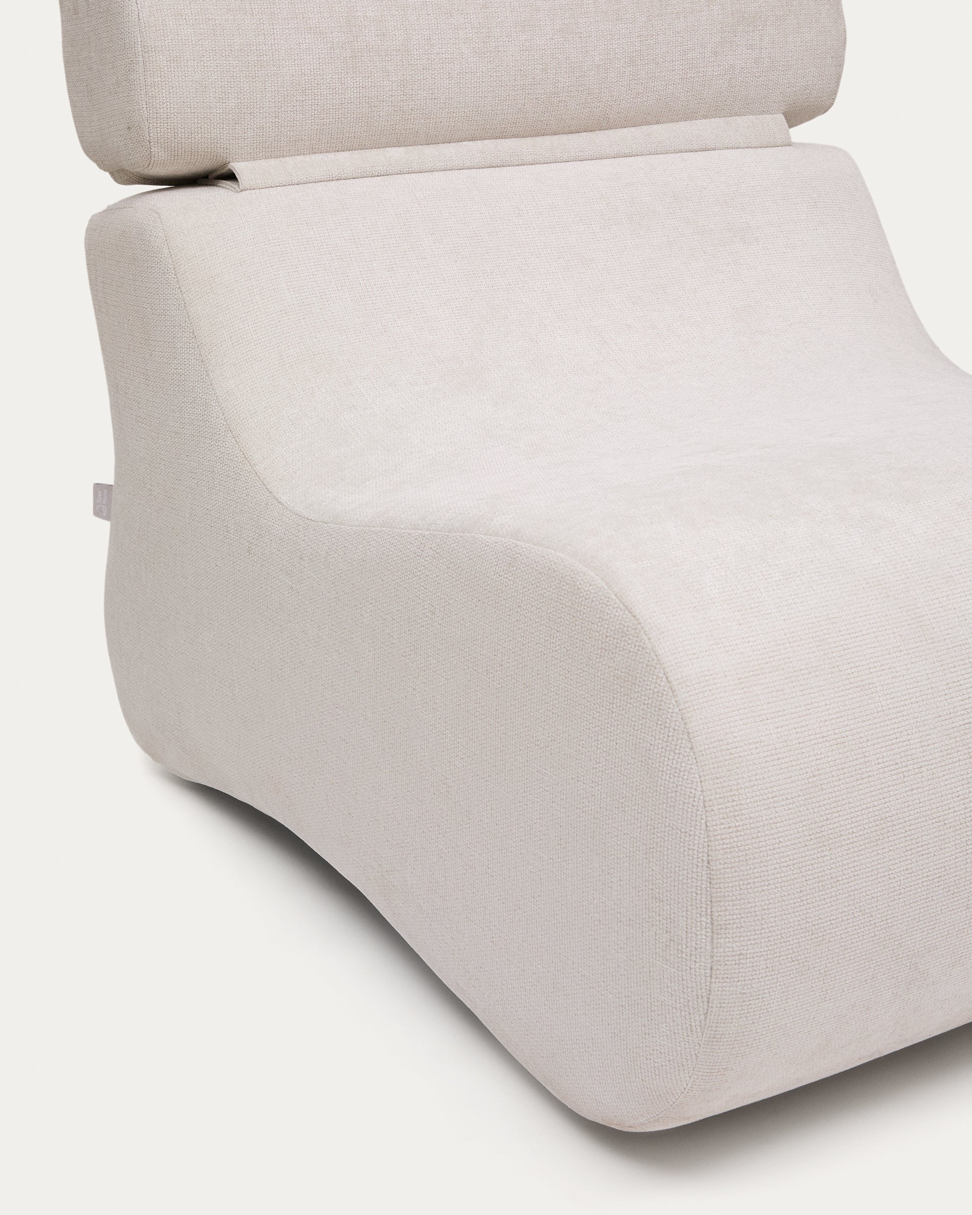 Sessel Club aus perlmuttfarbener Chenille - Image 7