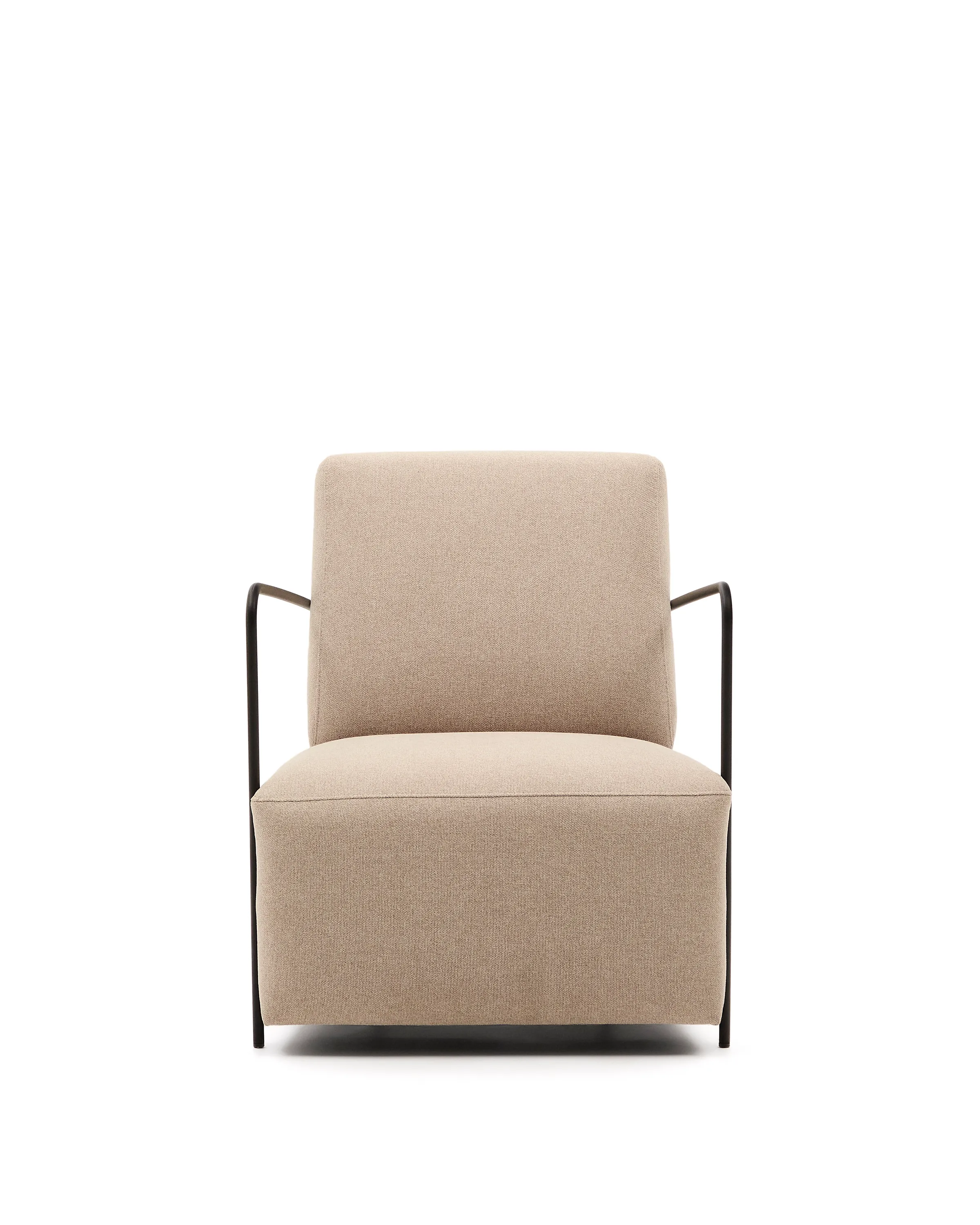 Sessel Gamer in Beige und Metall mit mattschwarzer Lackierung - Image 4