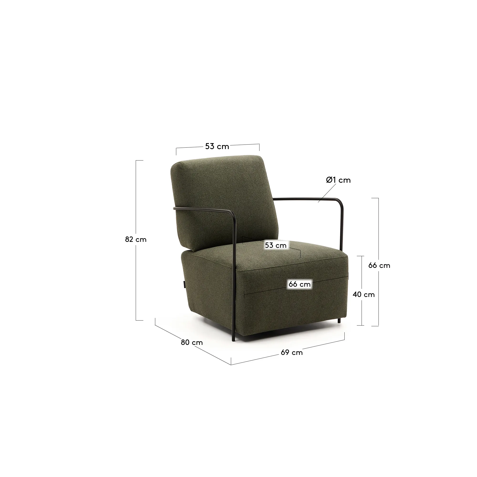 Sessel Gamer in Grün und Metall mit mattschwarzer Lackierung - Image 7
