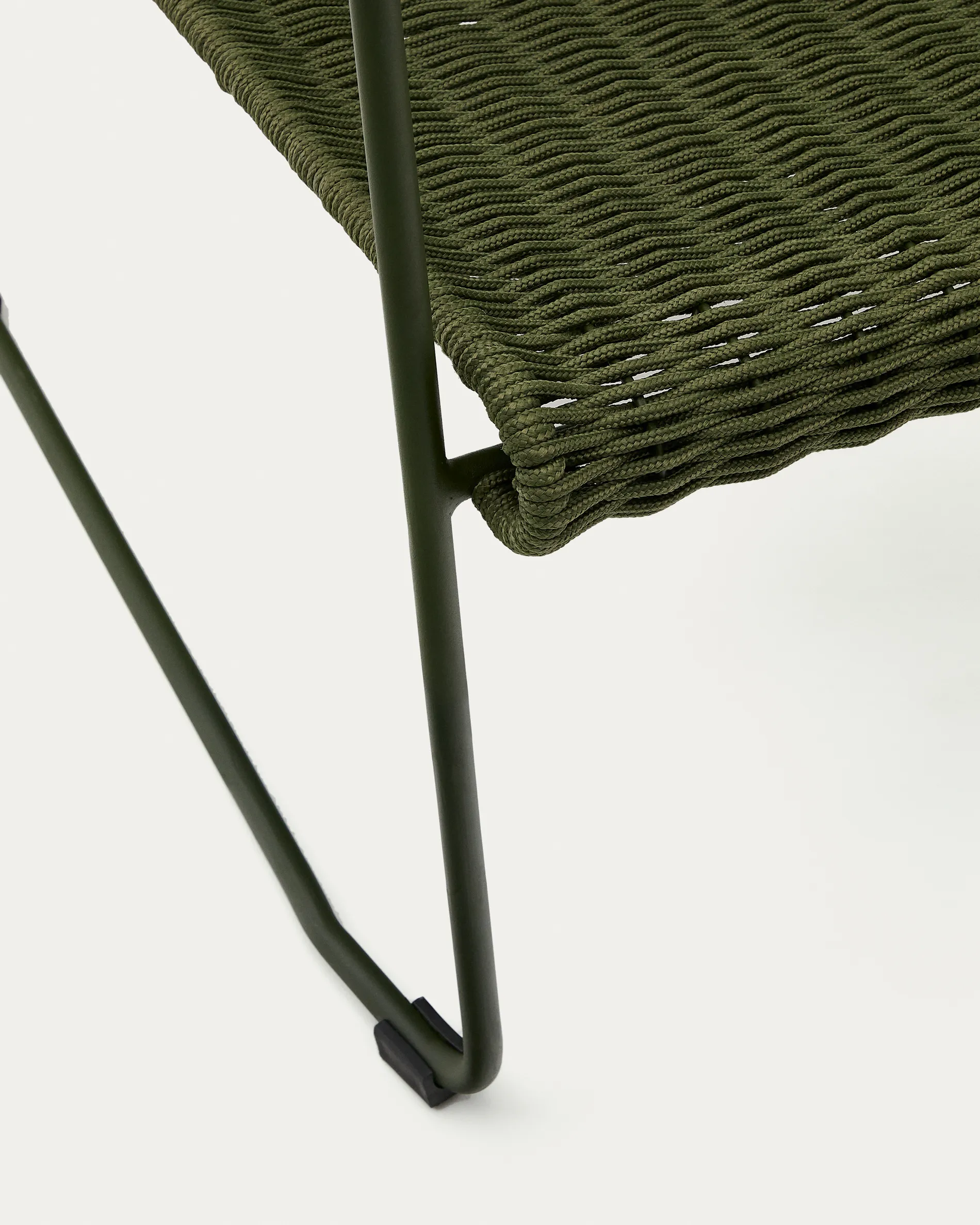 Sessel Maurina aus grün verzinktem Stahl mit grünem Seil - Image 10