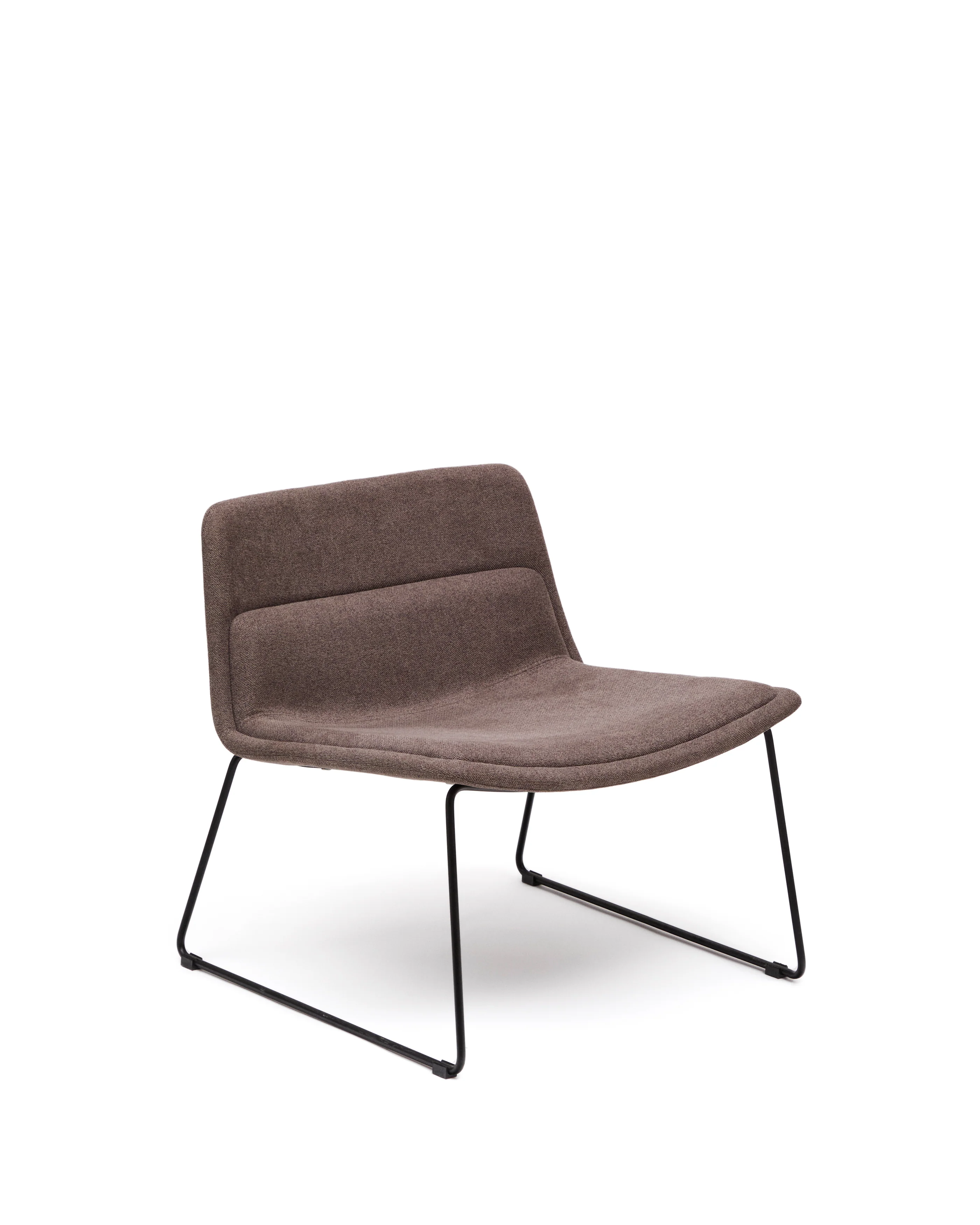 Sessel Zahara aus braunem Stahl mit schwarzem Finish FSC 100%