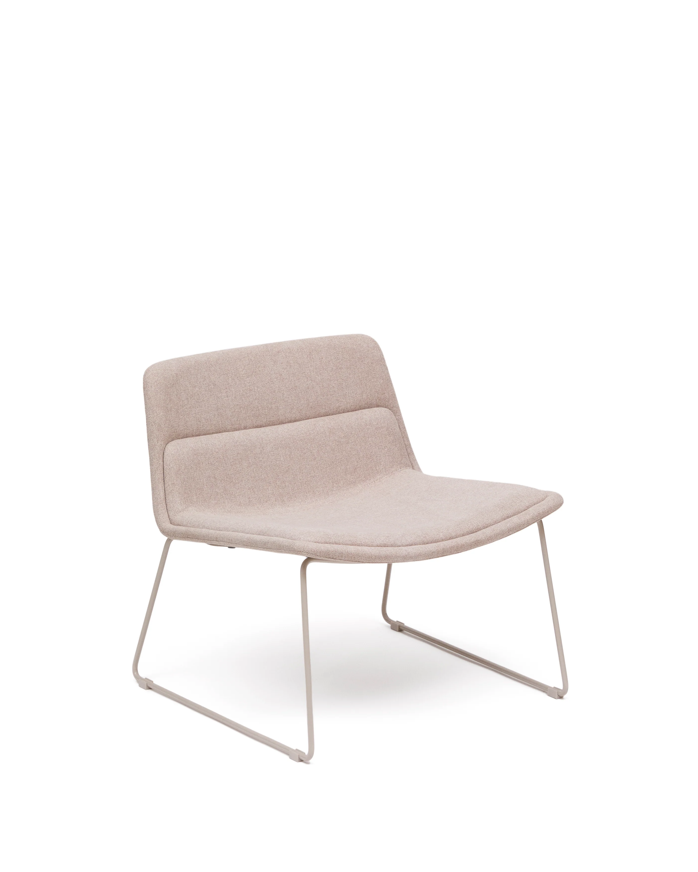 Sessel Zahara beige Stahl mit beigefarbenem Finish FSC 100%